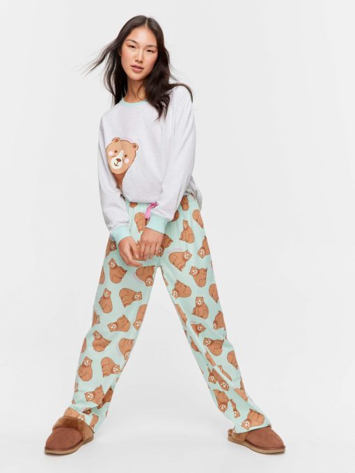 Bear Flannelette Classic Pj Pant multi