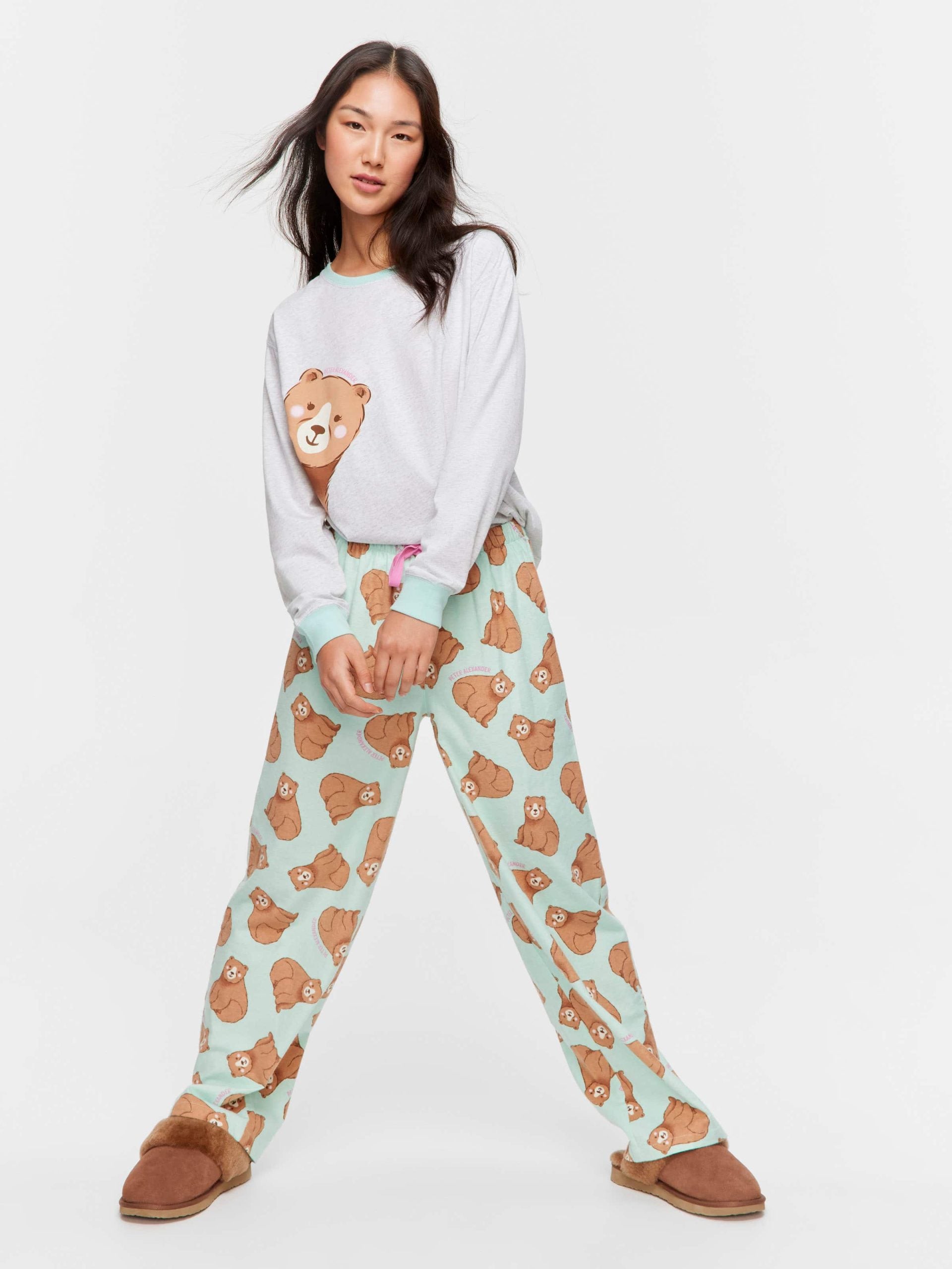 Bear Flannelette Classic Pj Pant multi