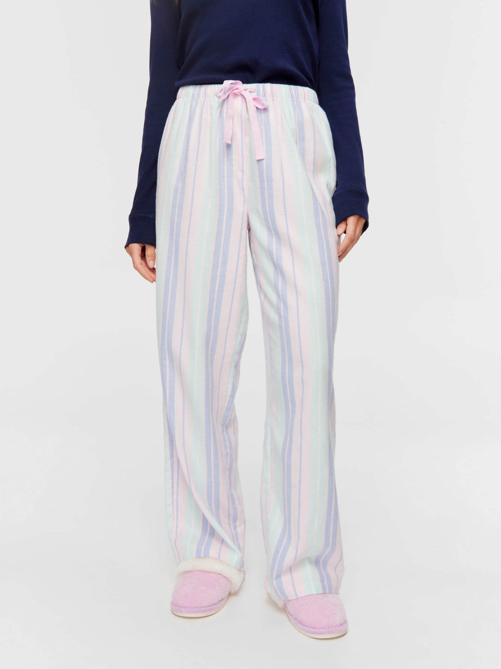 Pastel Stripe Classic Flannelette Pj Pant multi