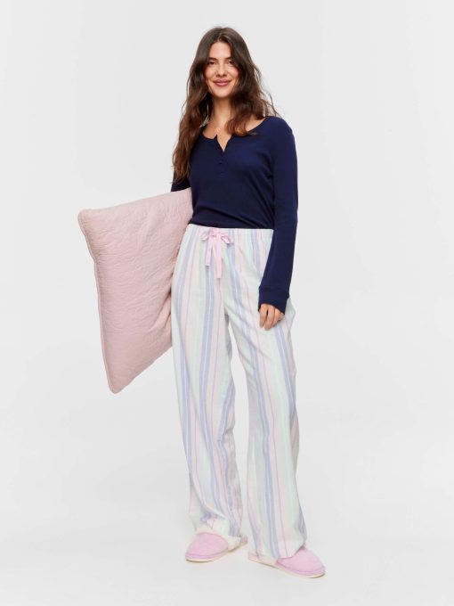 Pastel Stripe Classic Flannelette Pj Pant multi
