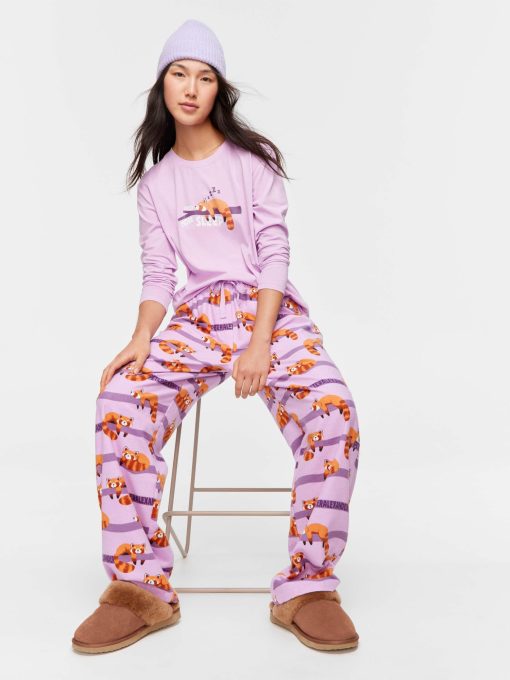 Red Panda Classic Flannelette Pj Pant multi