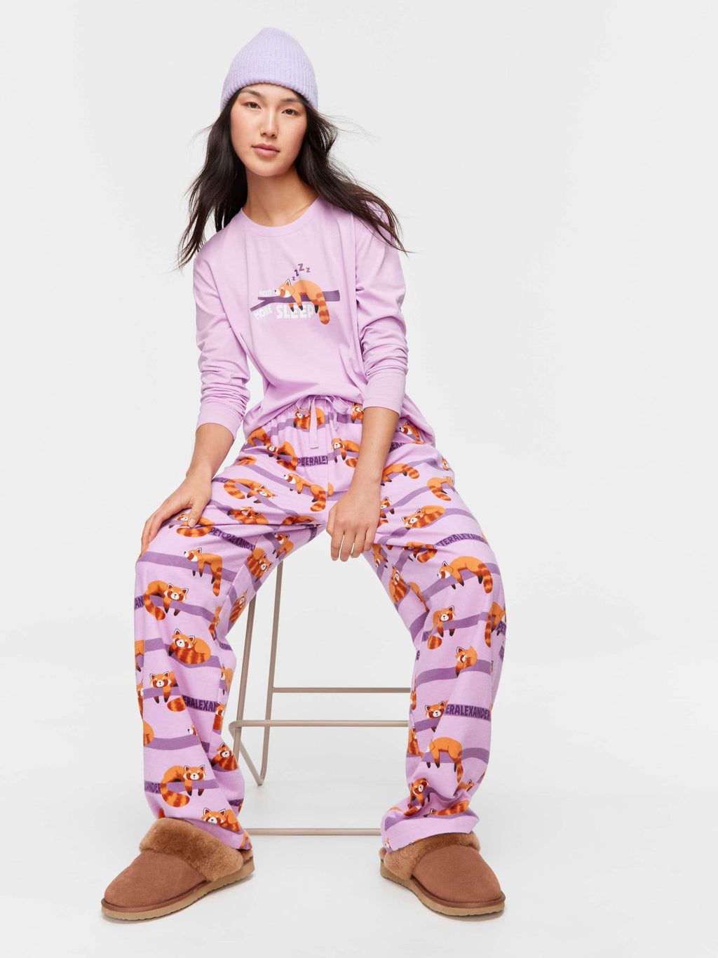 Red Panda Classic Flannelette Pj Pant multi