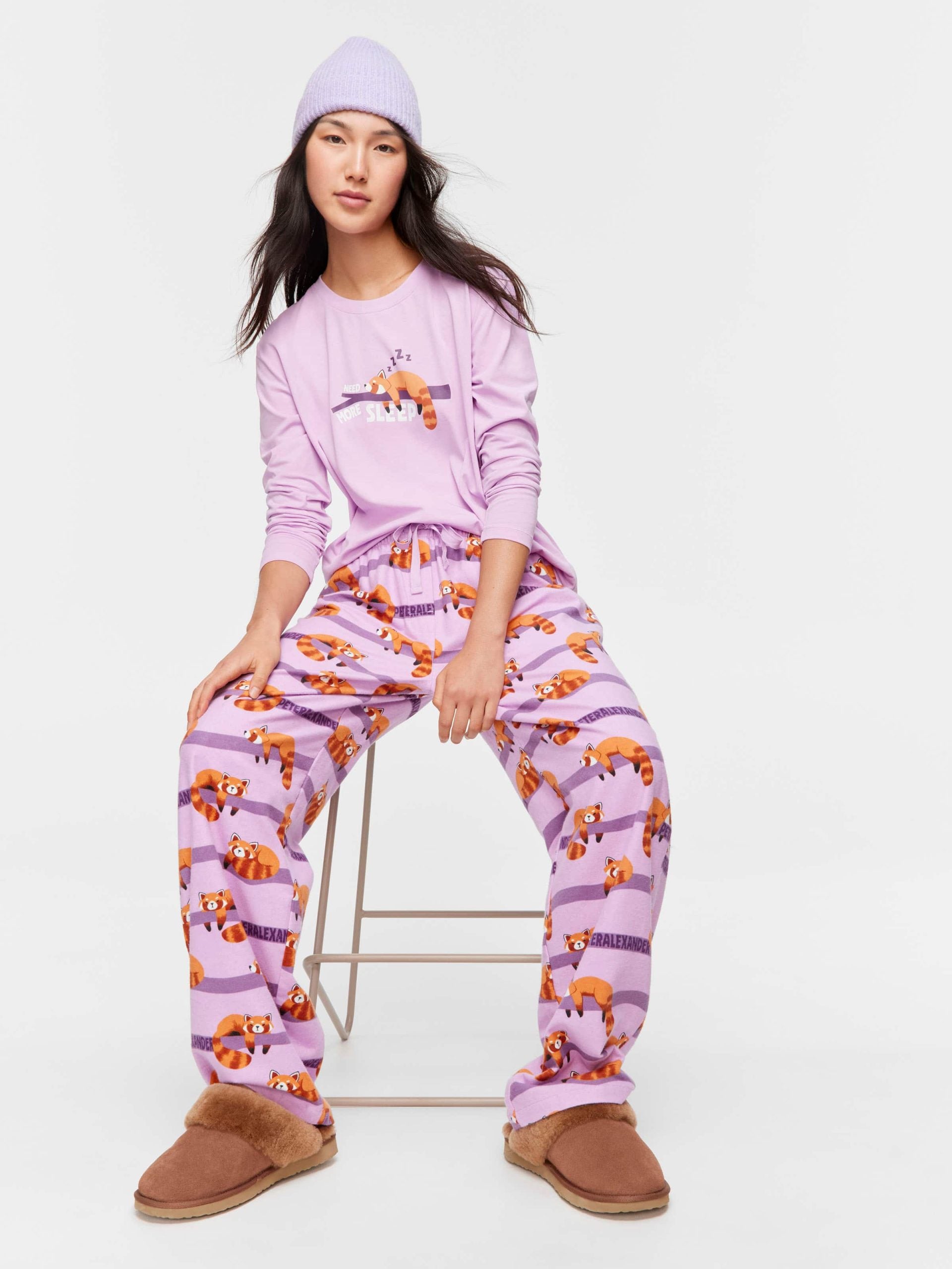 Red Panda Classic Flannelette Pj Pant multi
