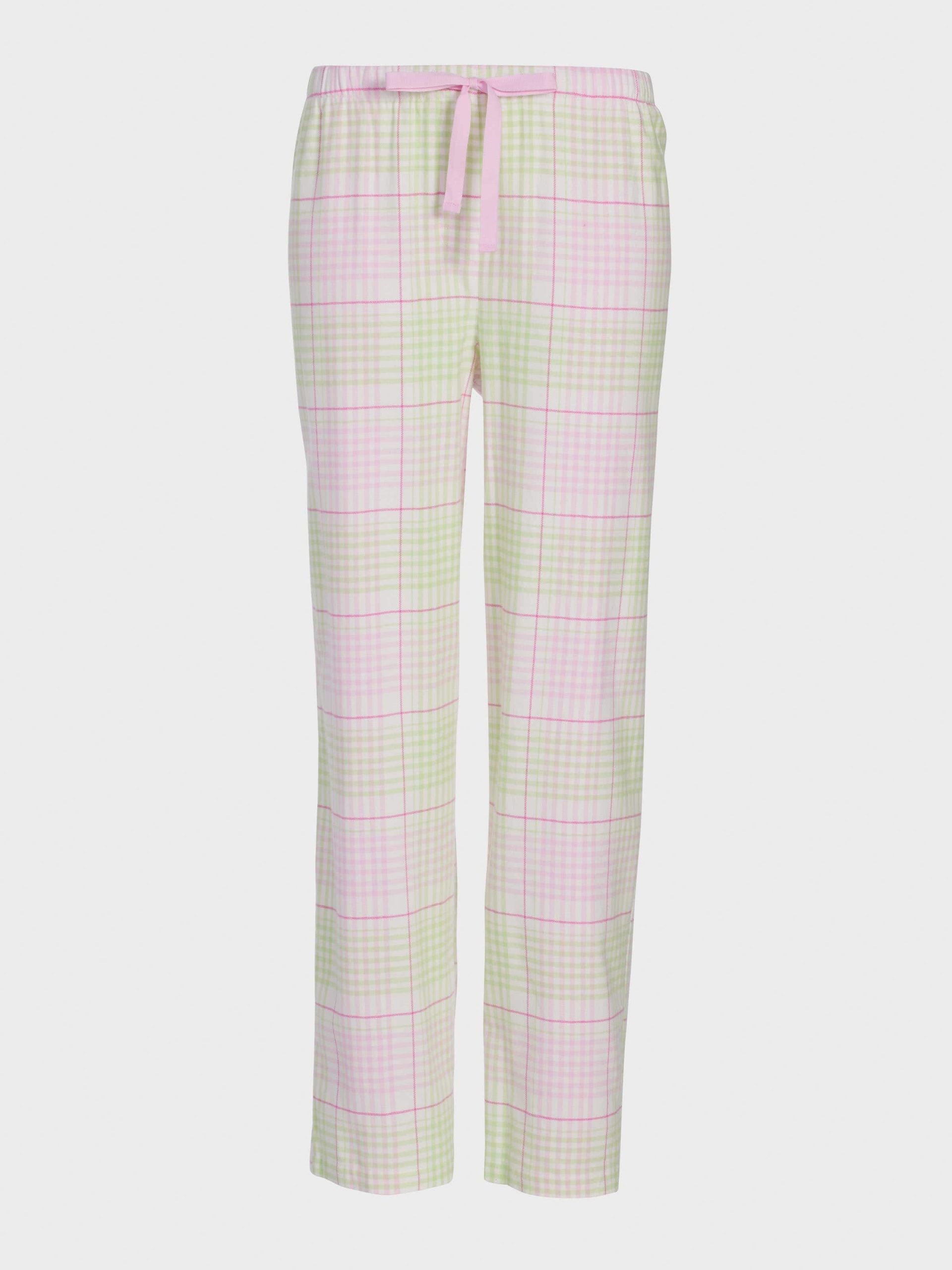 Pink & Green Check Classic Flannelette Pj Pant multi