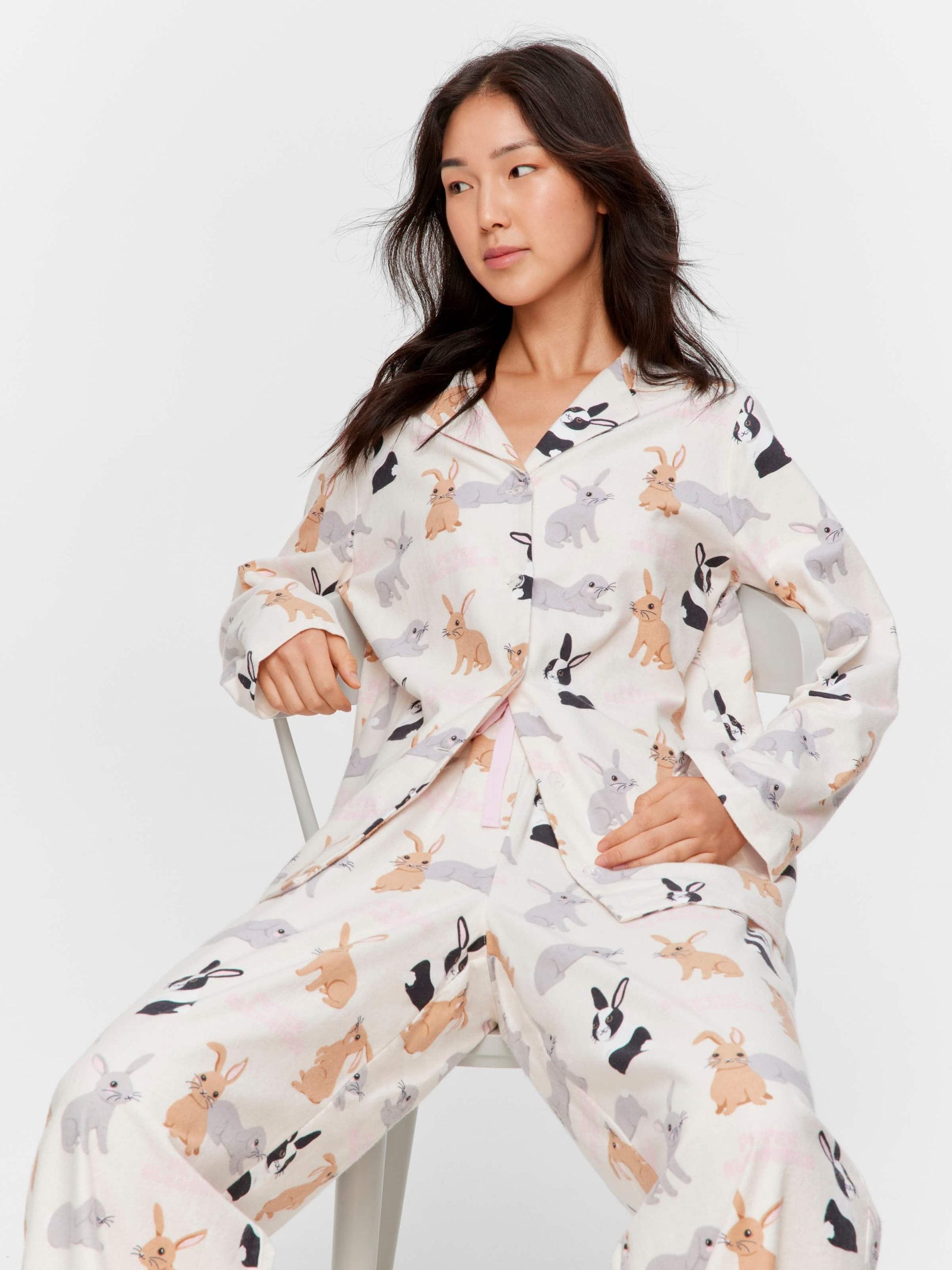 Bunnies Classic Flannelette Pj Set multi