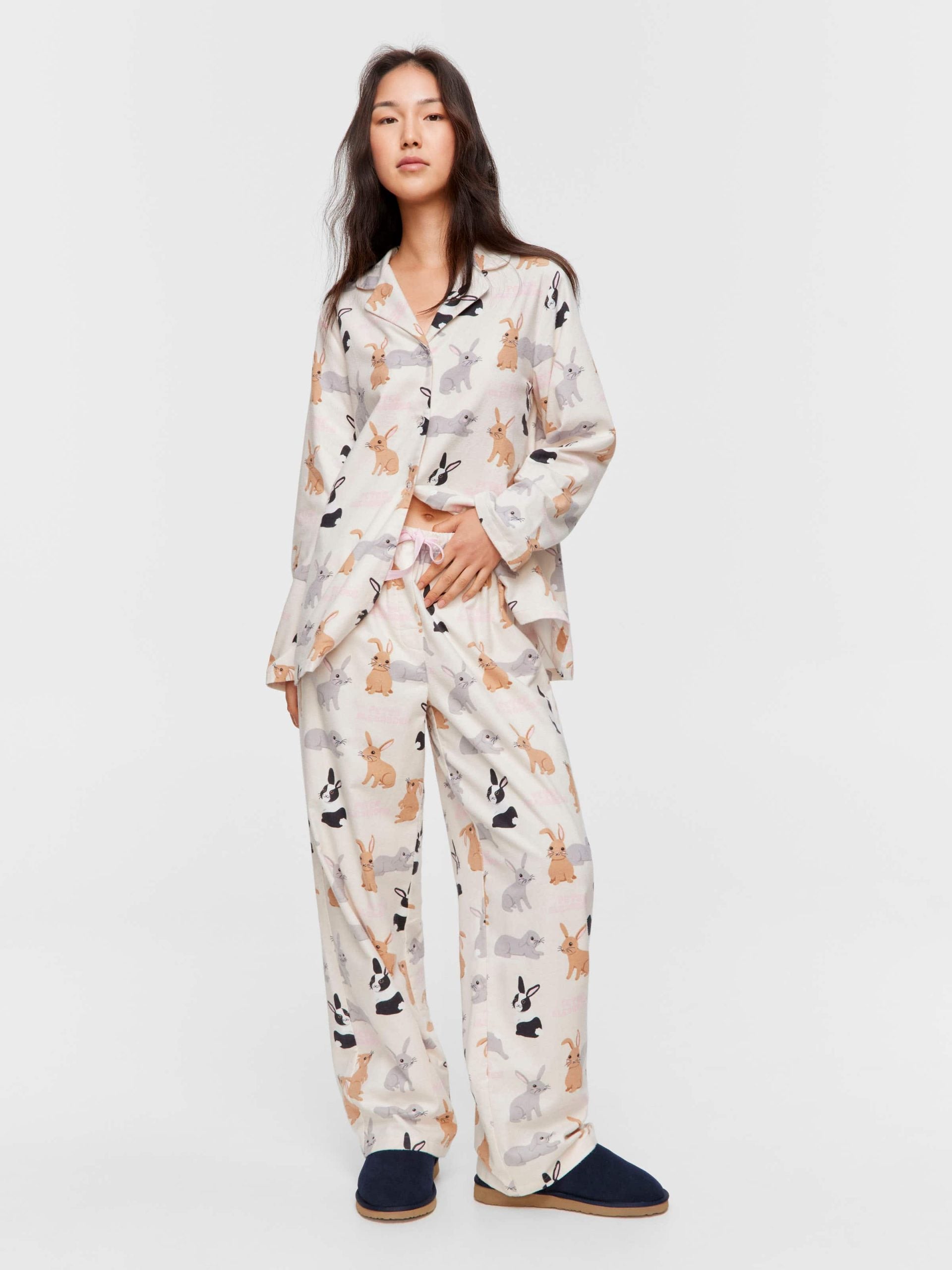 Bunnies Classic Flannelette Pj Set multi