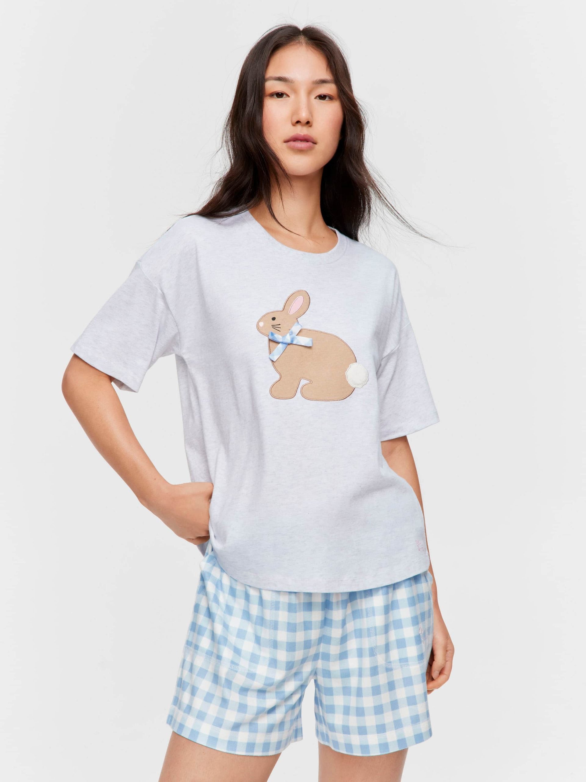 Crafty Bunny Tee greymarle