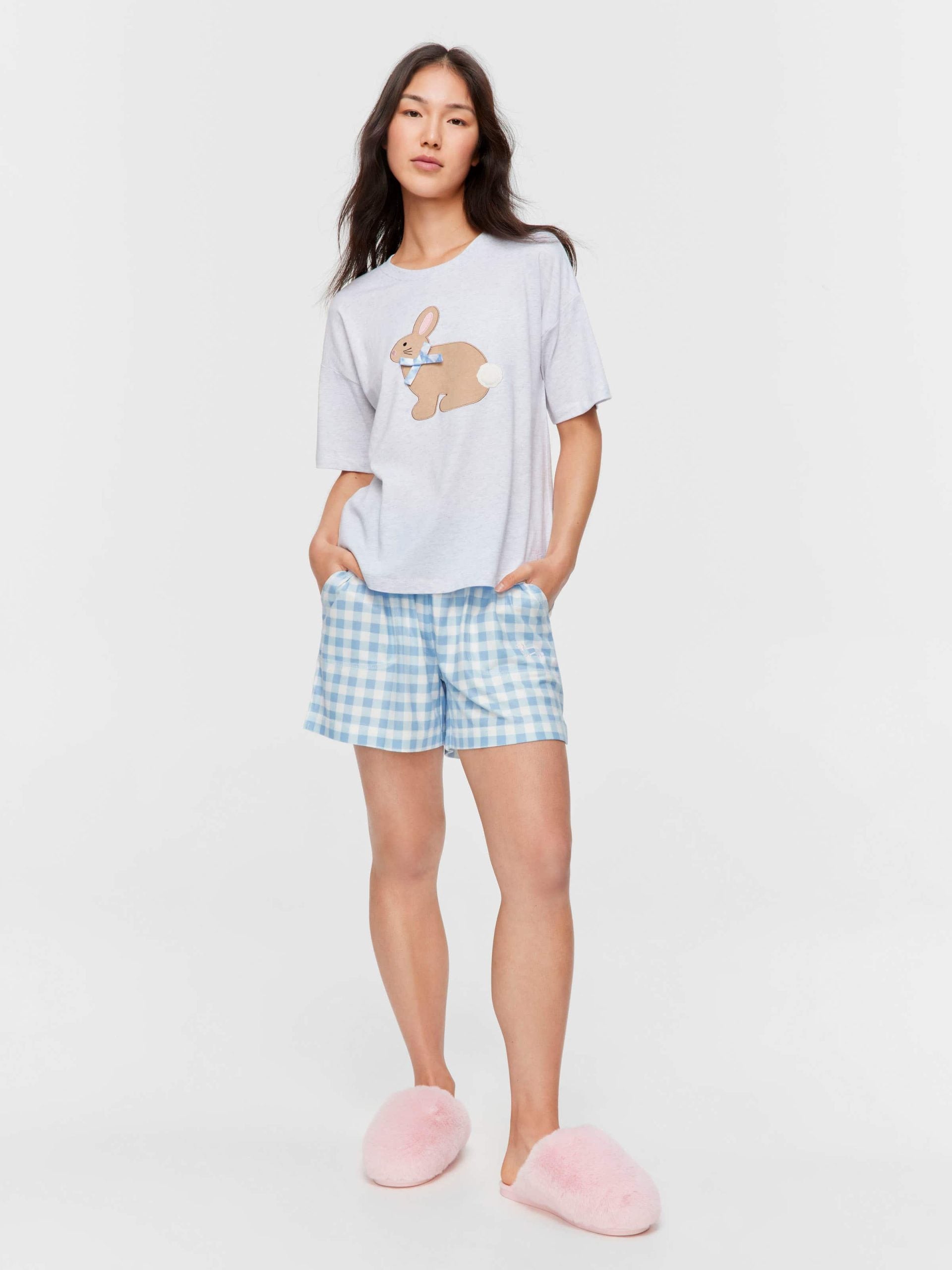 Crafty Bunny Tee greymarle