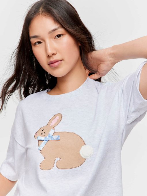 Crafty Bunny Tee greymarle