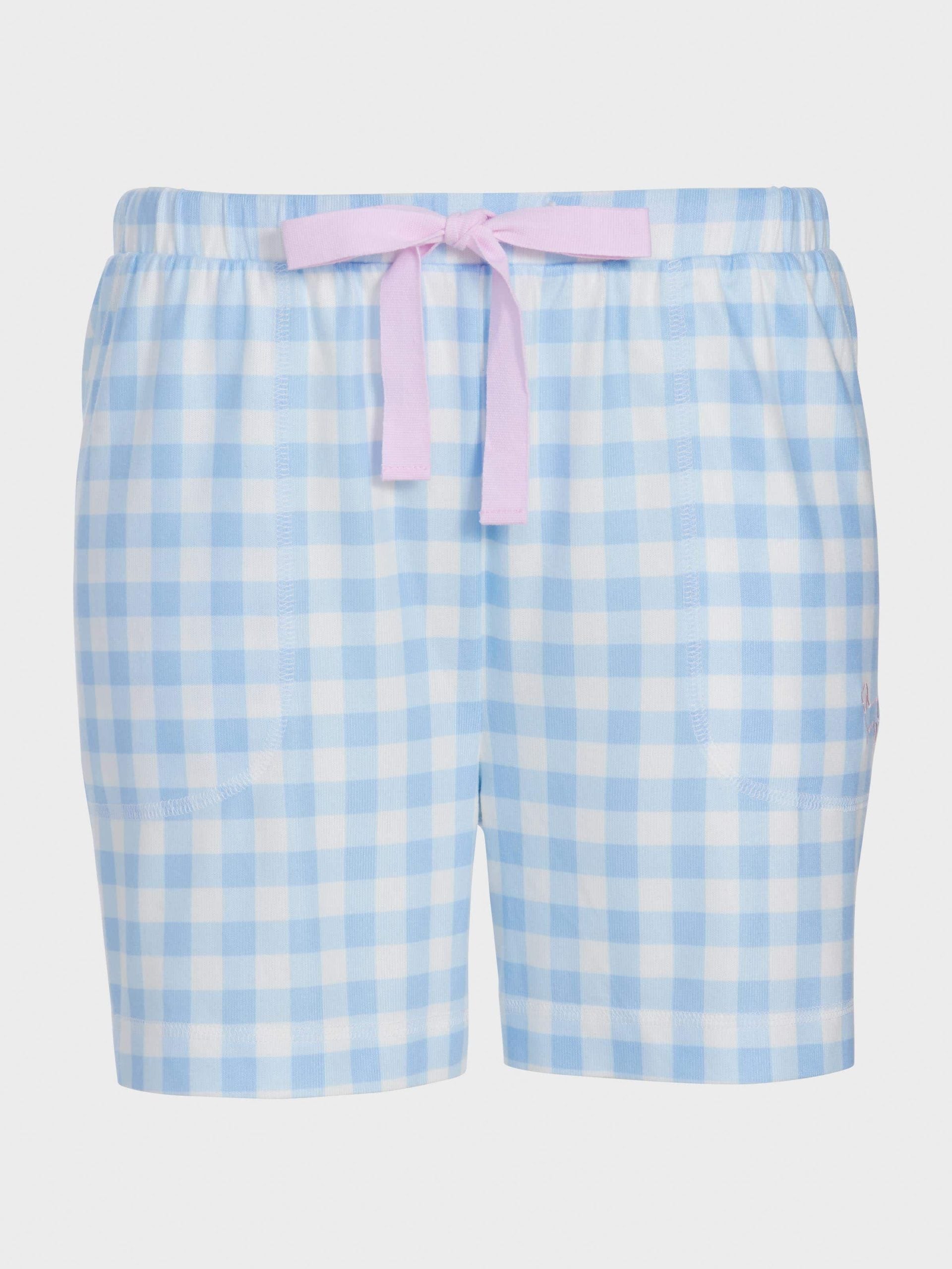 Gingham Plush Long Short multi