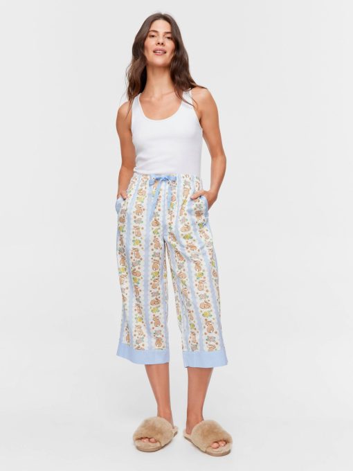 Lilac Bunny 3/4 Pj Pant multi