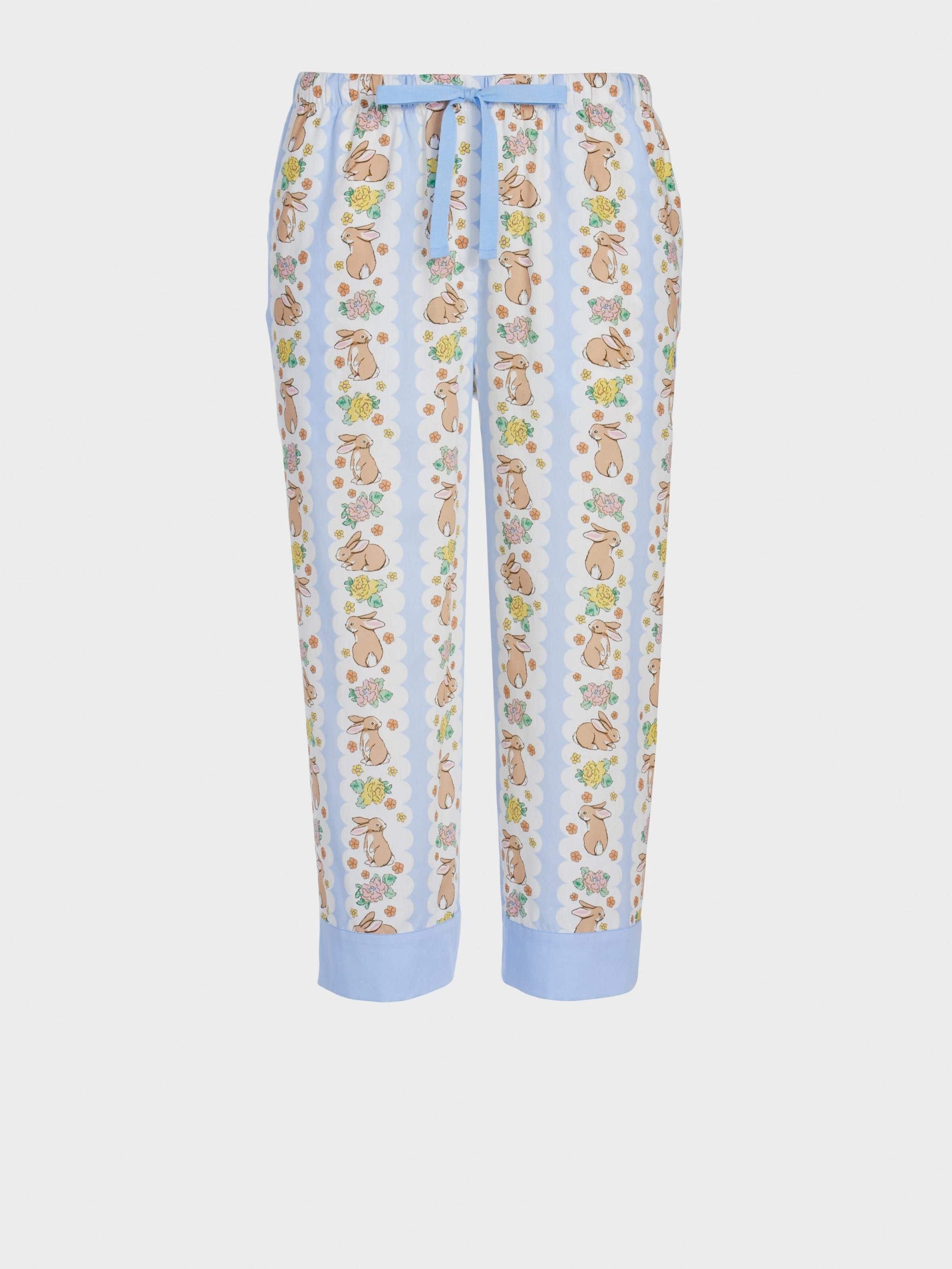 Lilac Bunny 3/4 Pj Pant multi