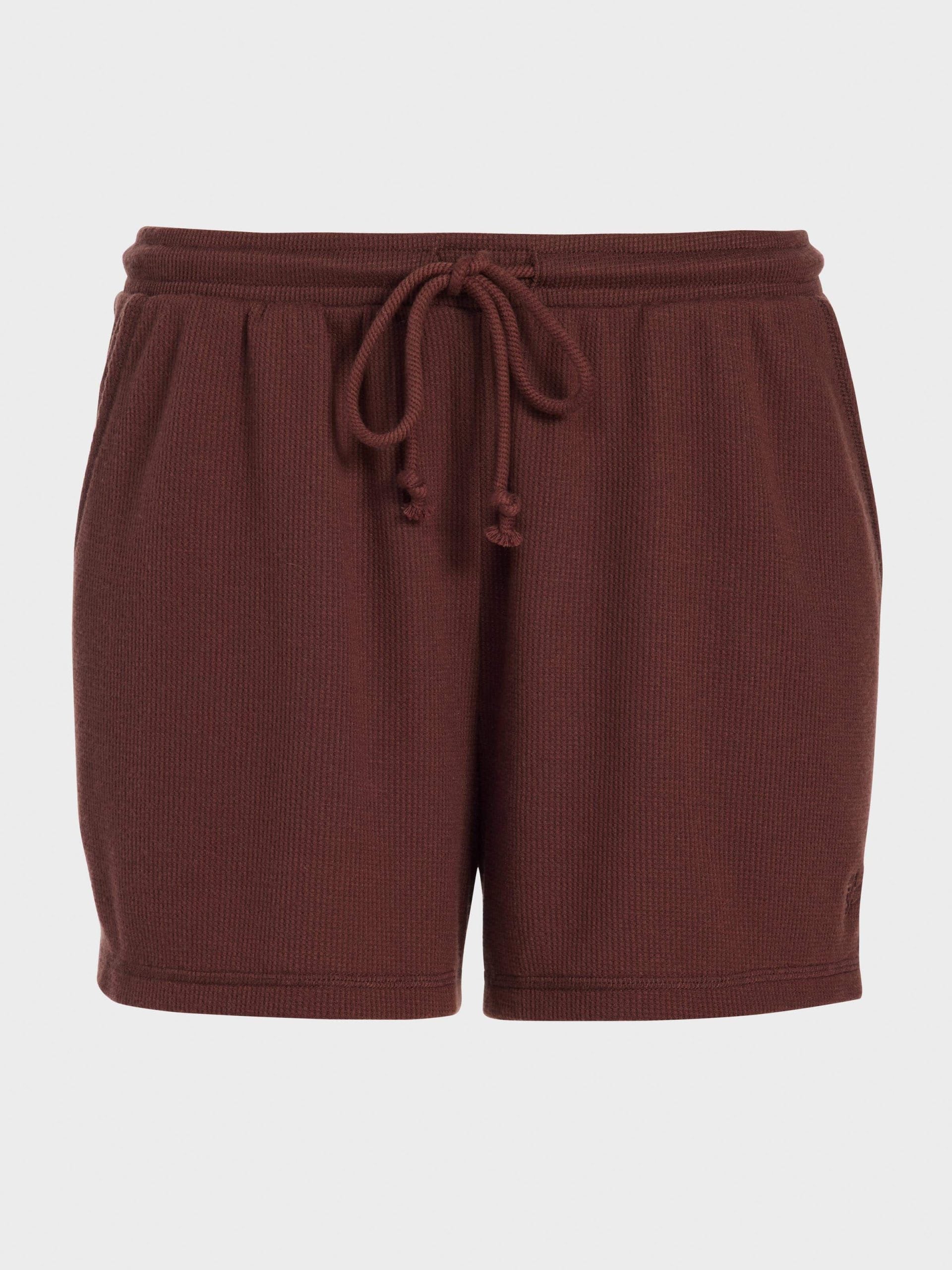 Chocolate Soft Waffle Mid Short brown
