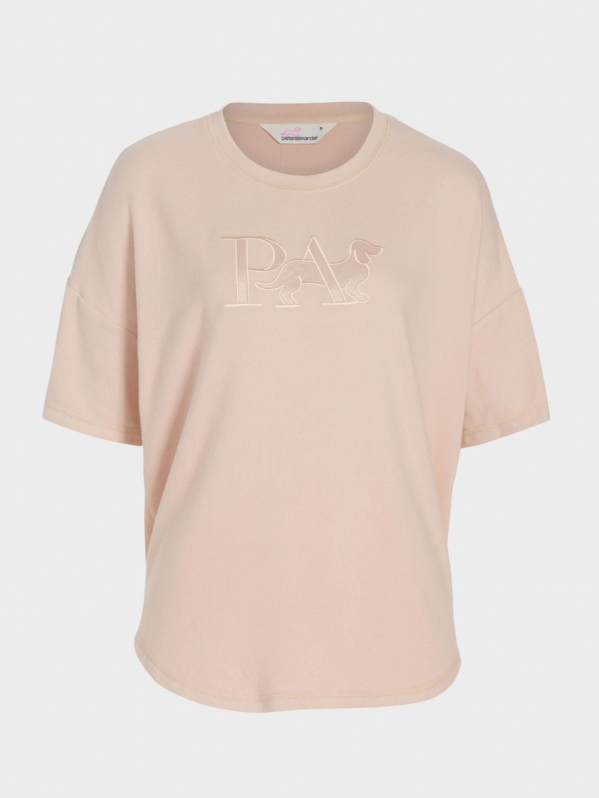 Caramel Plush P.A. Logo Oversized Tee caramel