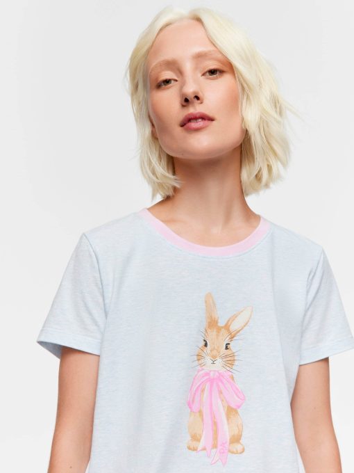 Bow Bunny Tee paleblue