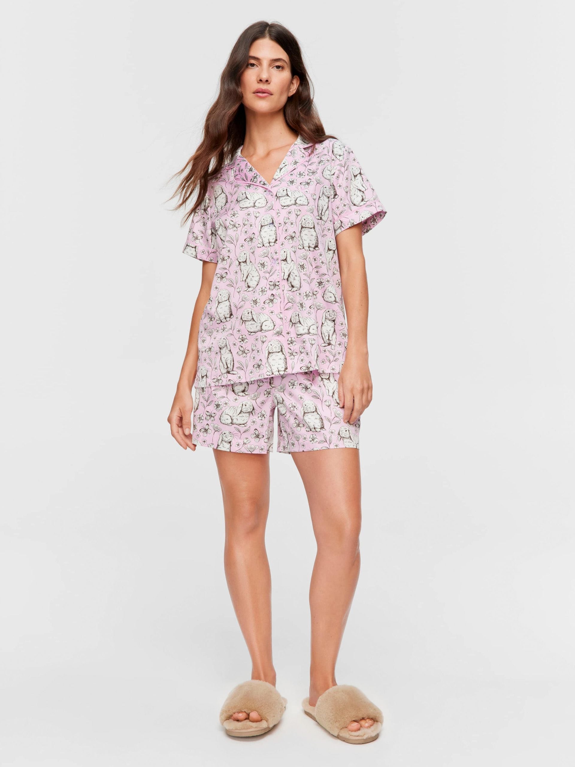 Toile Bunny Shortie Pj Set multi