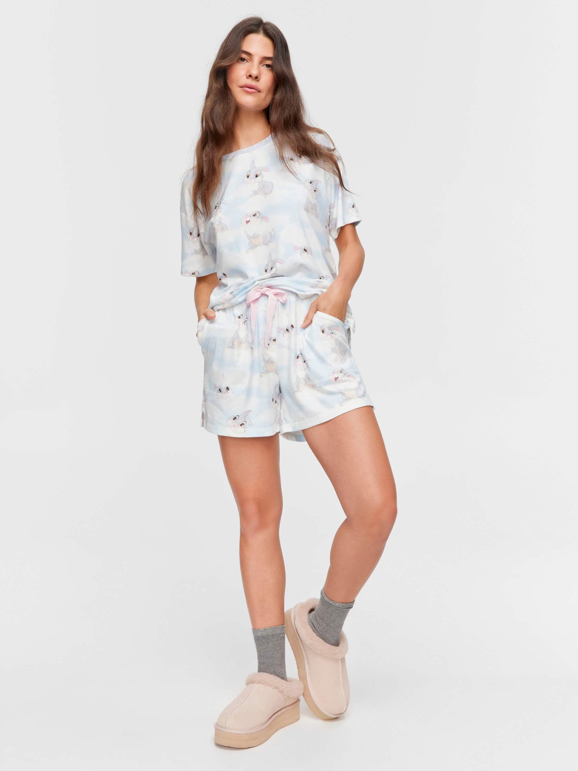 Thumper Plush Shortie Pj Set multi