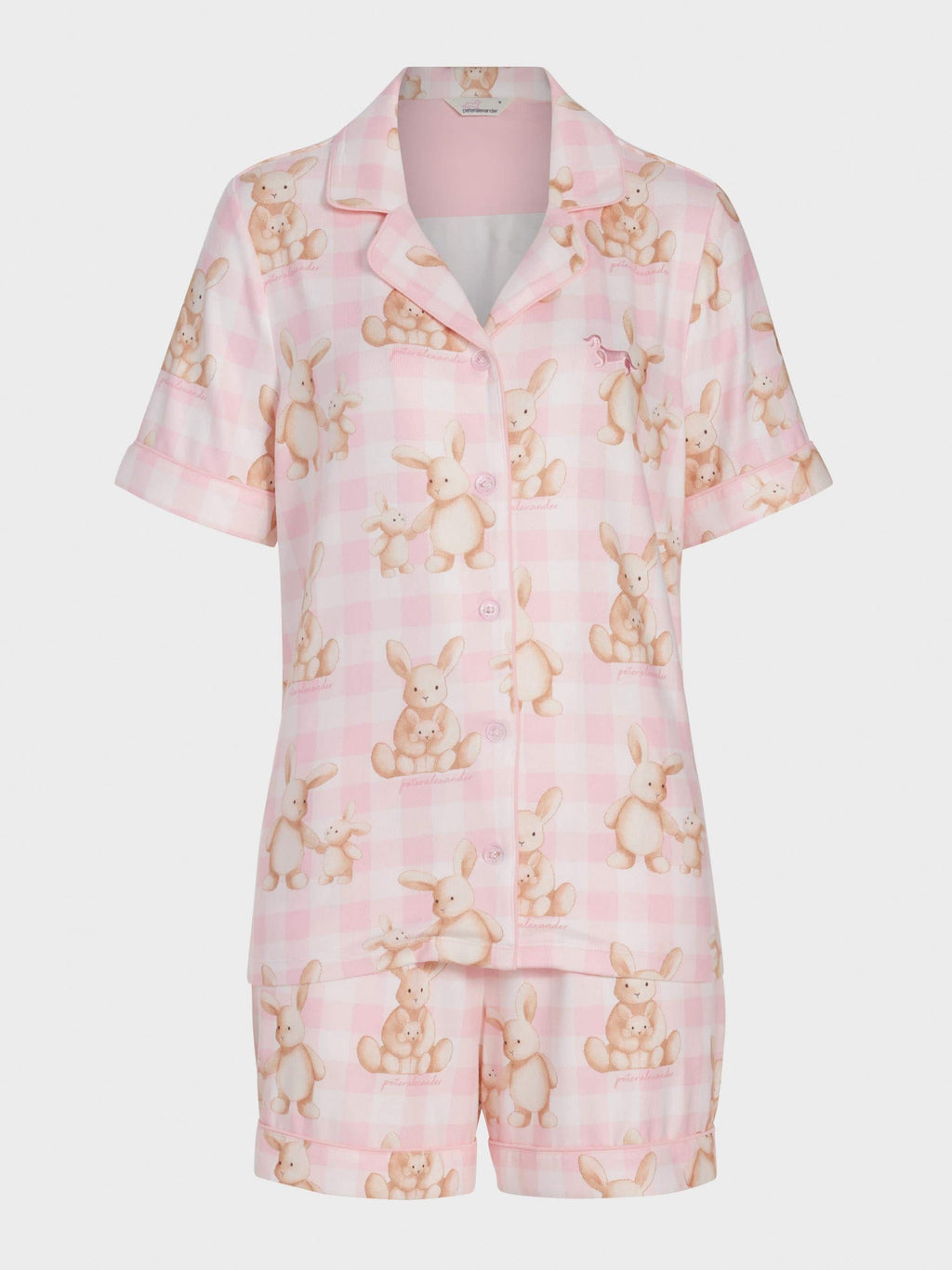 Soft Bunny Plush Shortie Pj Set multi