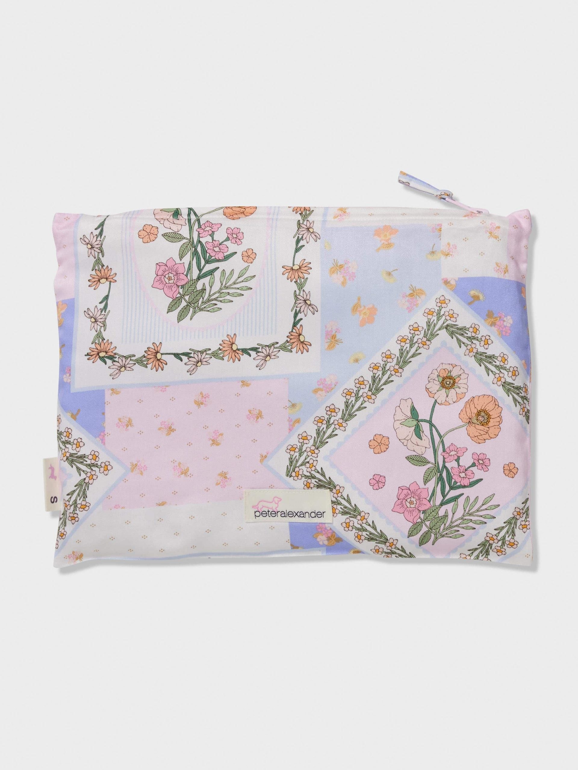 Floral Scarf Short Sleeve & 3/4 Pant Pj Set multi