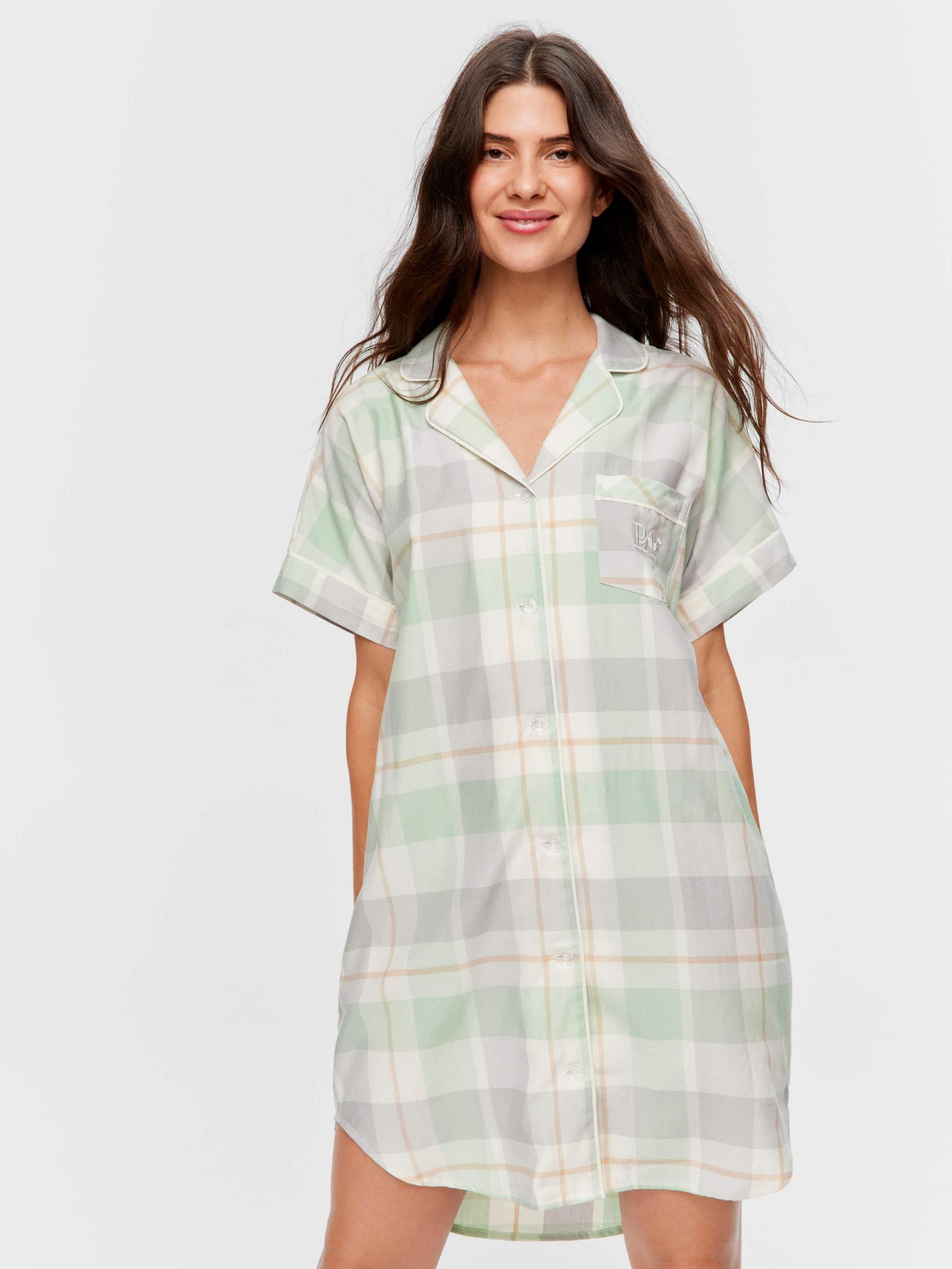 Mint Check Nightshirt multi