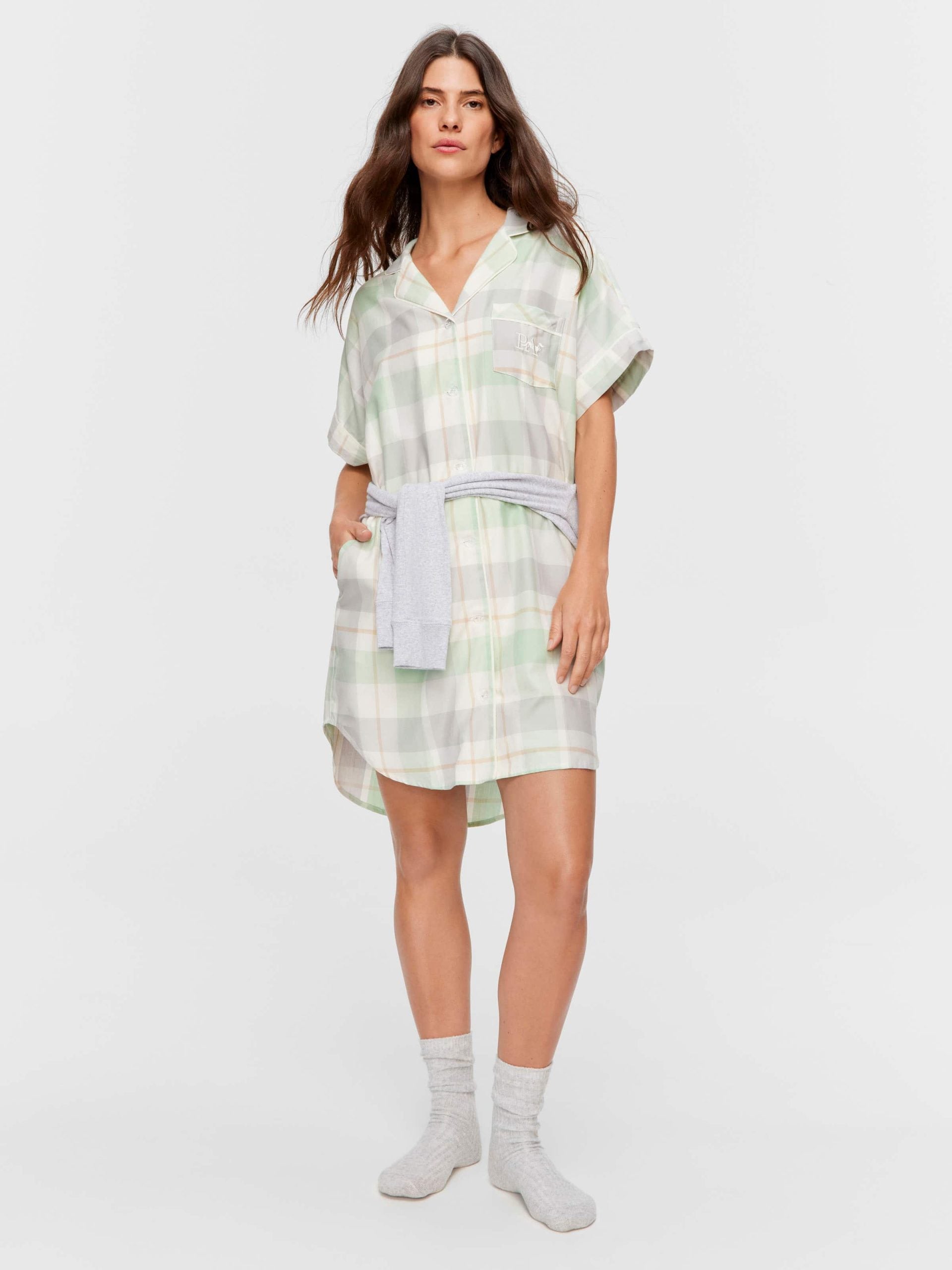 Mint Check Nightshirt multi