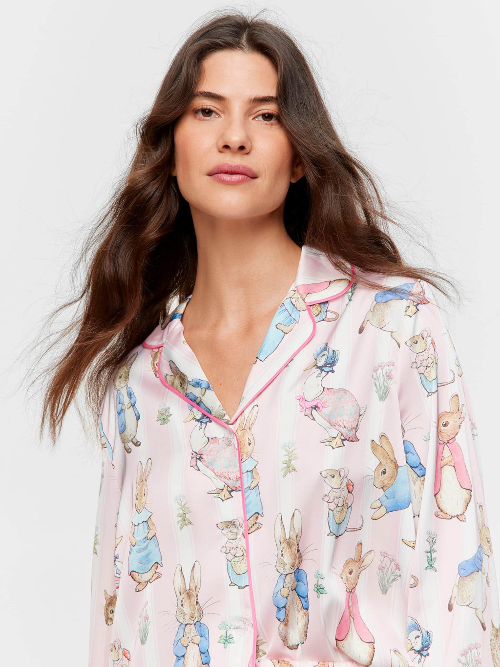 Peter Rabbit Satin Long Sleeve Pj Set multi