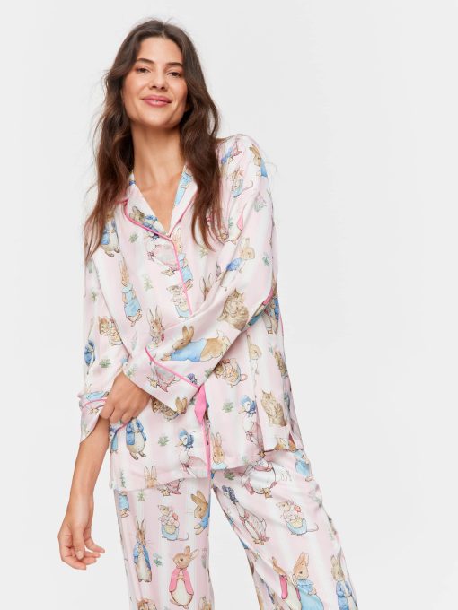 Peter Rabbit Satin Long Sleeve Pj Set multi