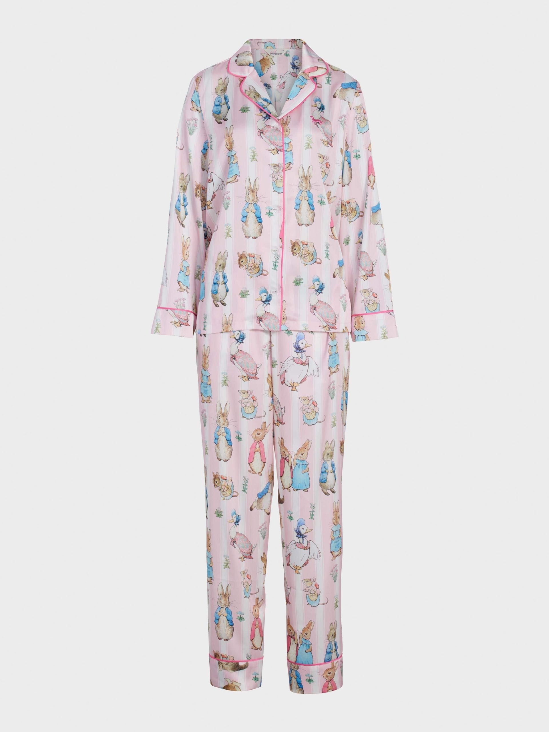 Peter Rabbit Satin Long Sleeve Pj Set multi