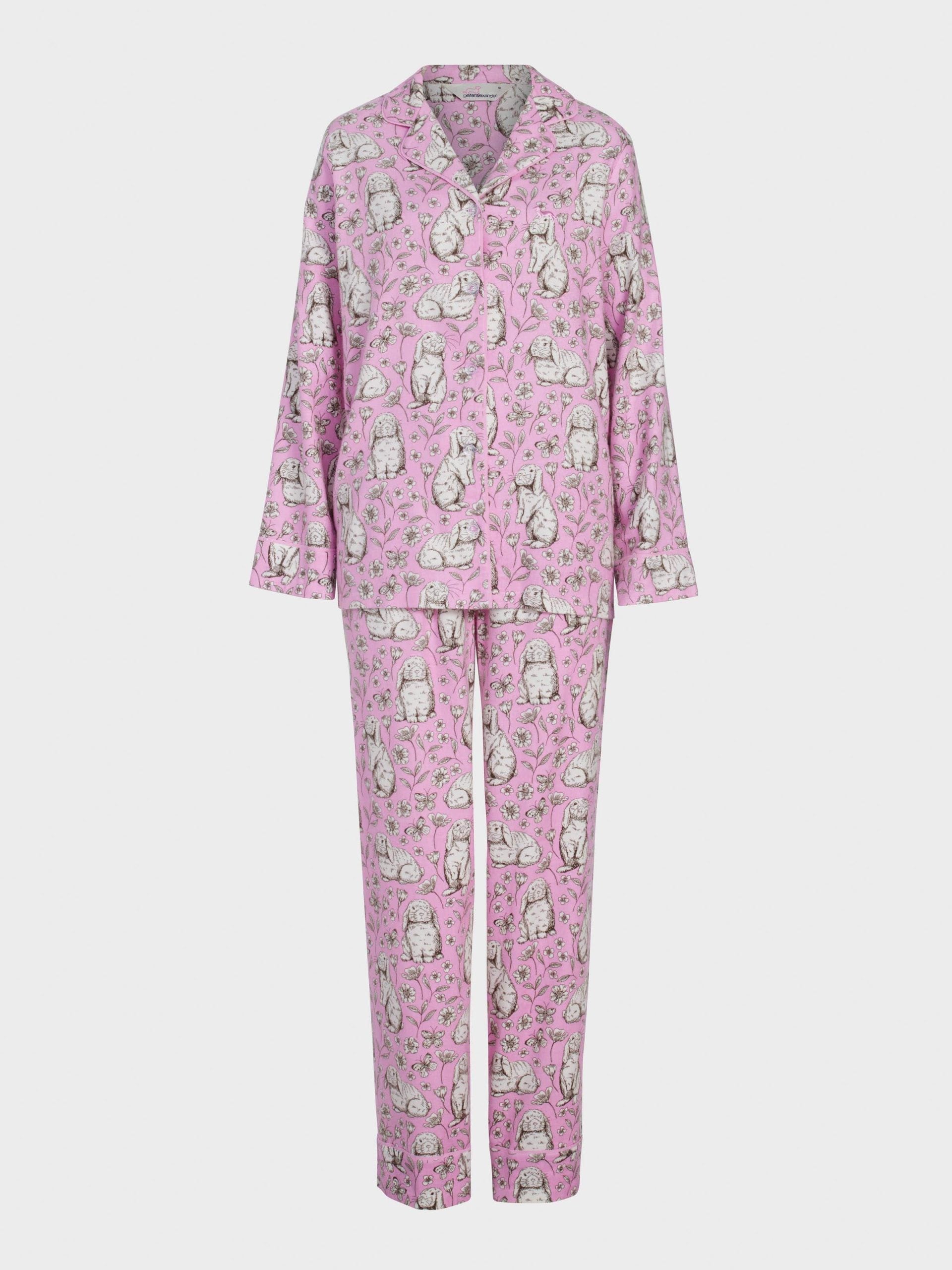 Toile Bunny Bamboo Flannelette Long Pj Set multi