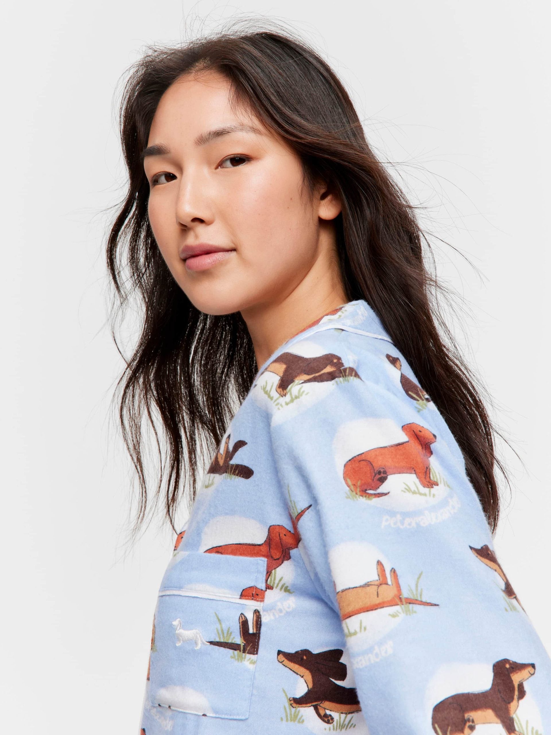 Penny Spot Bamboo Flannelette Long Pj Set multi