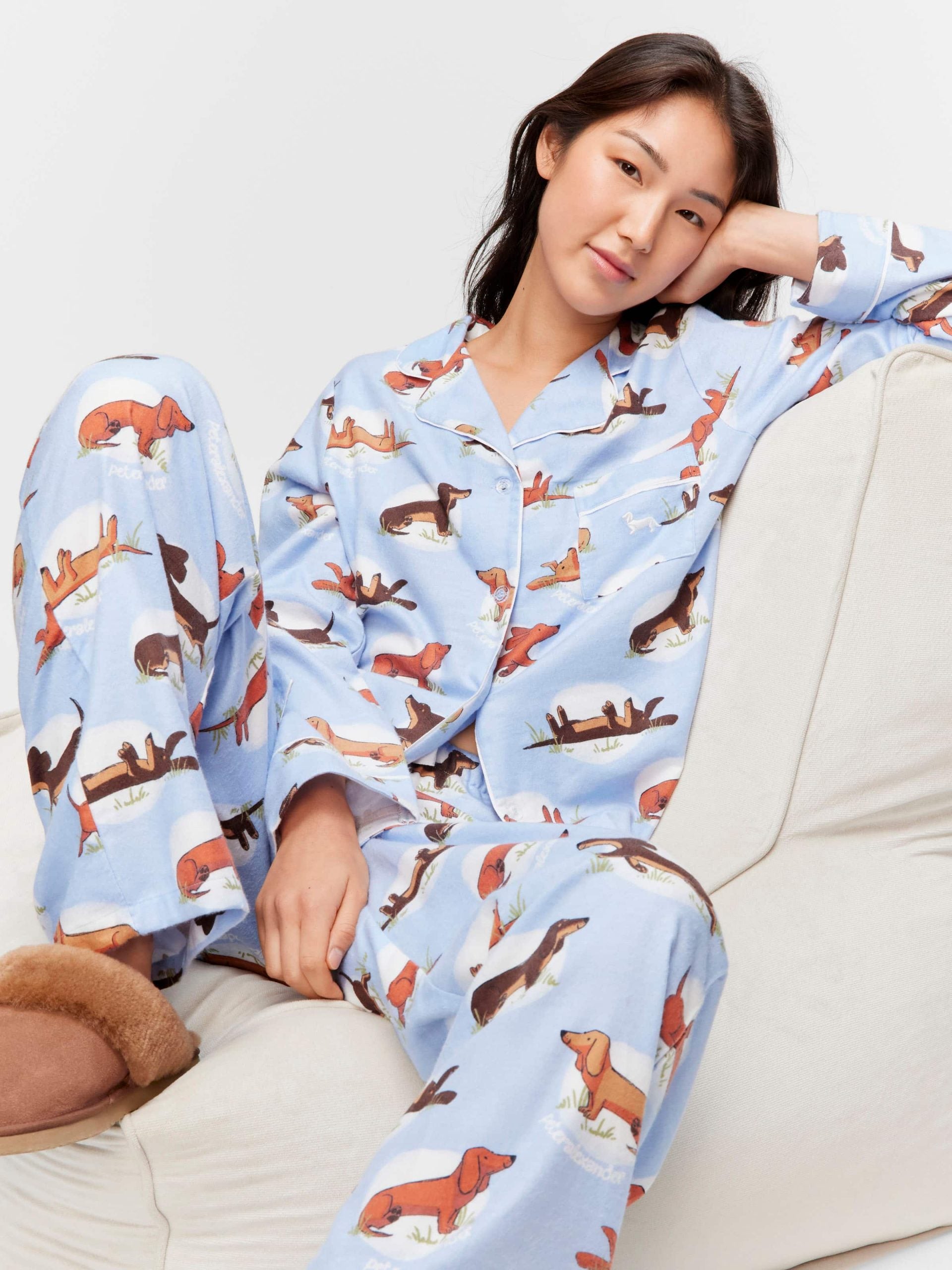Penny Spot Bamboo Flannelette Long Pj Set multi