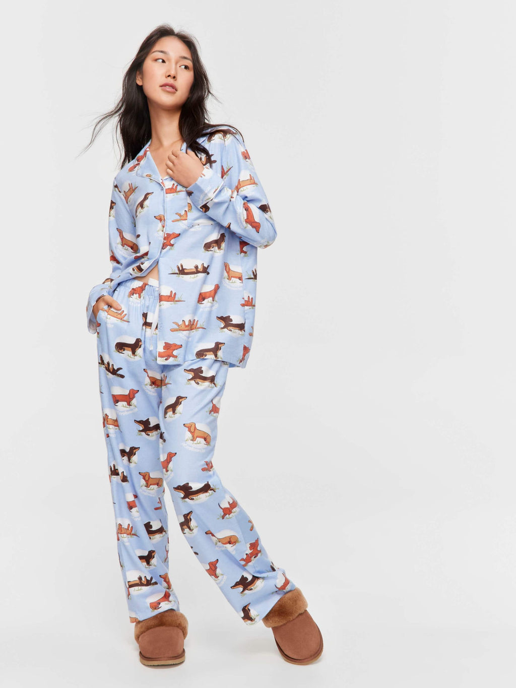 Penny Spot Bamboo Flannelette Long Pj Set Multi