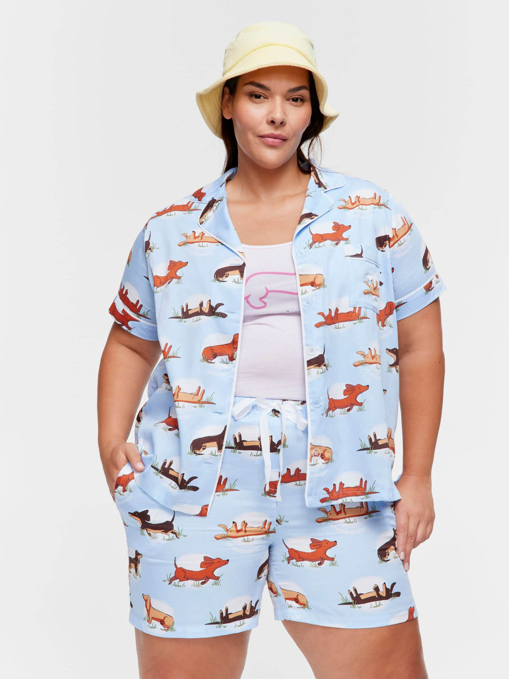 P.A. Plus Penny Spot Shortie Pj Set Multi