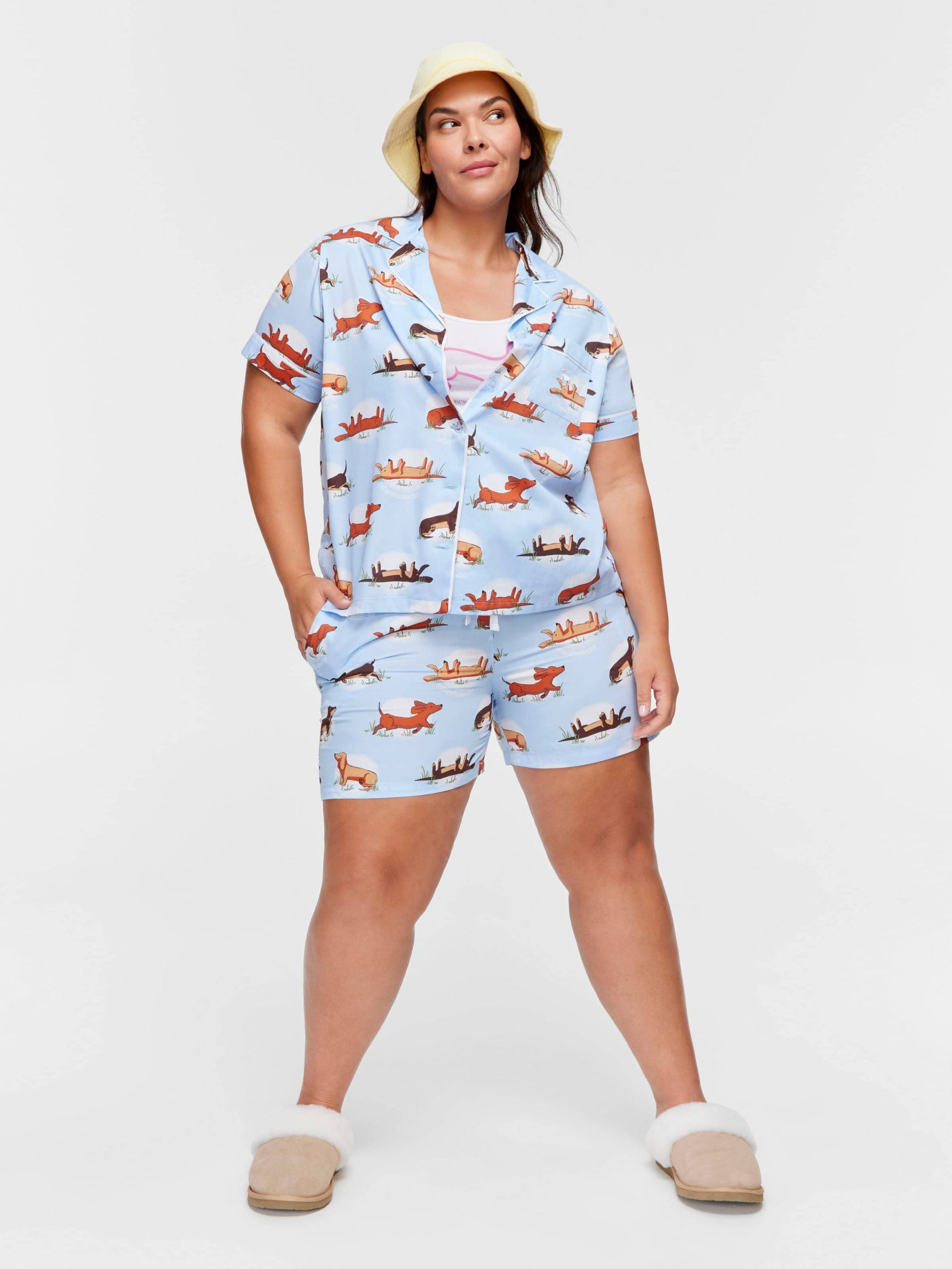 P.A. Plus Penny Spot Shortie Pj Set Multi