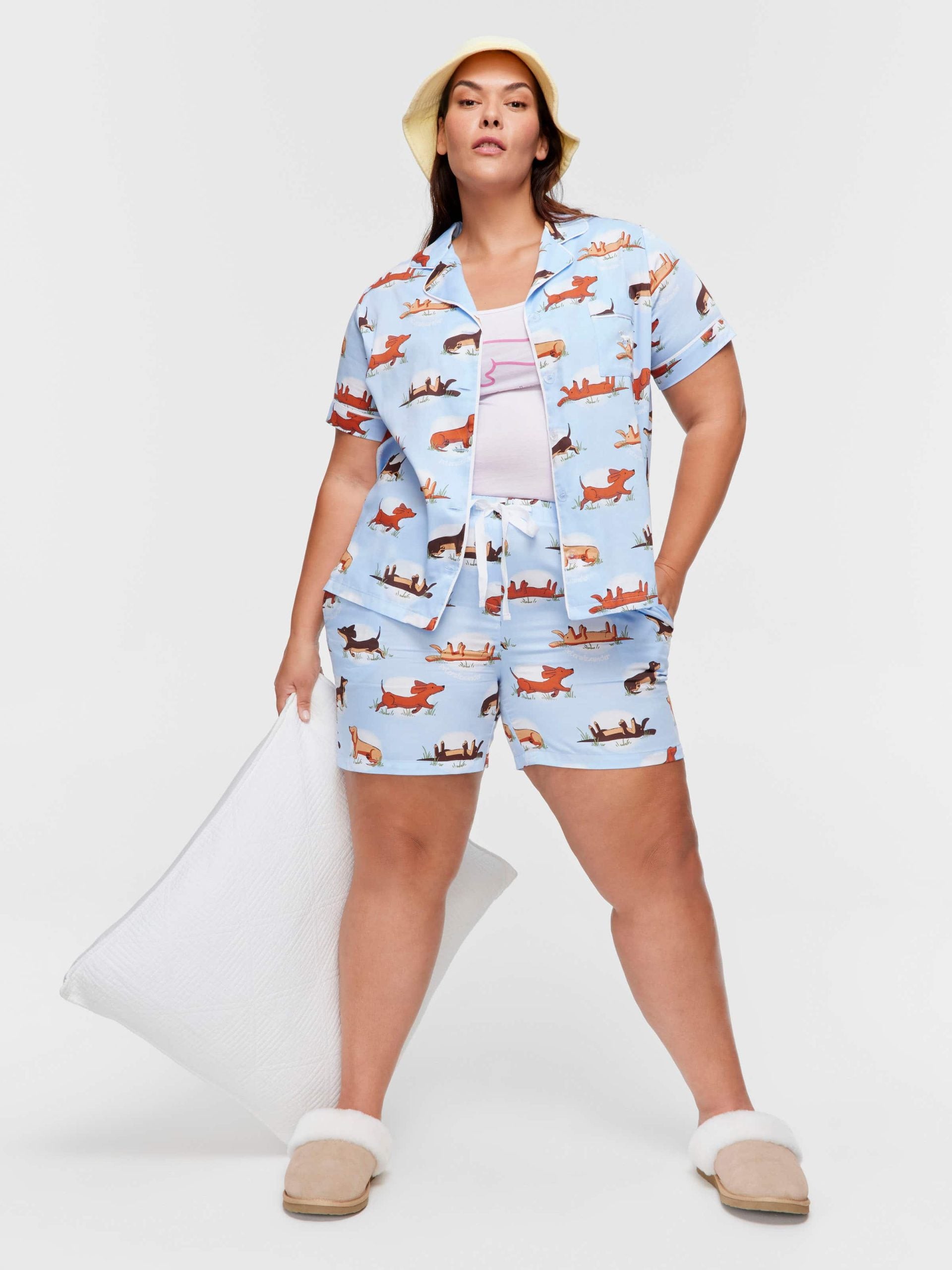P.A. Plus Penny Spot Shortie Pj Set Multi