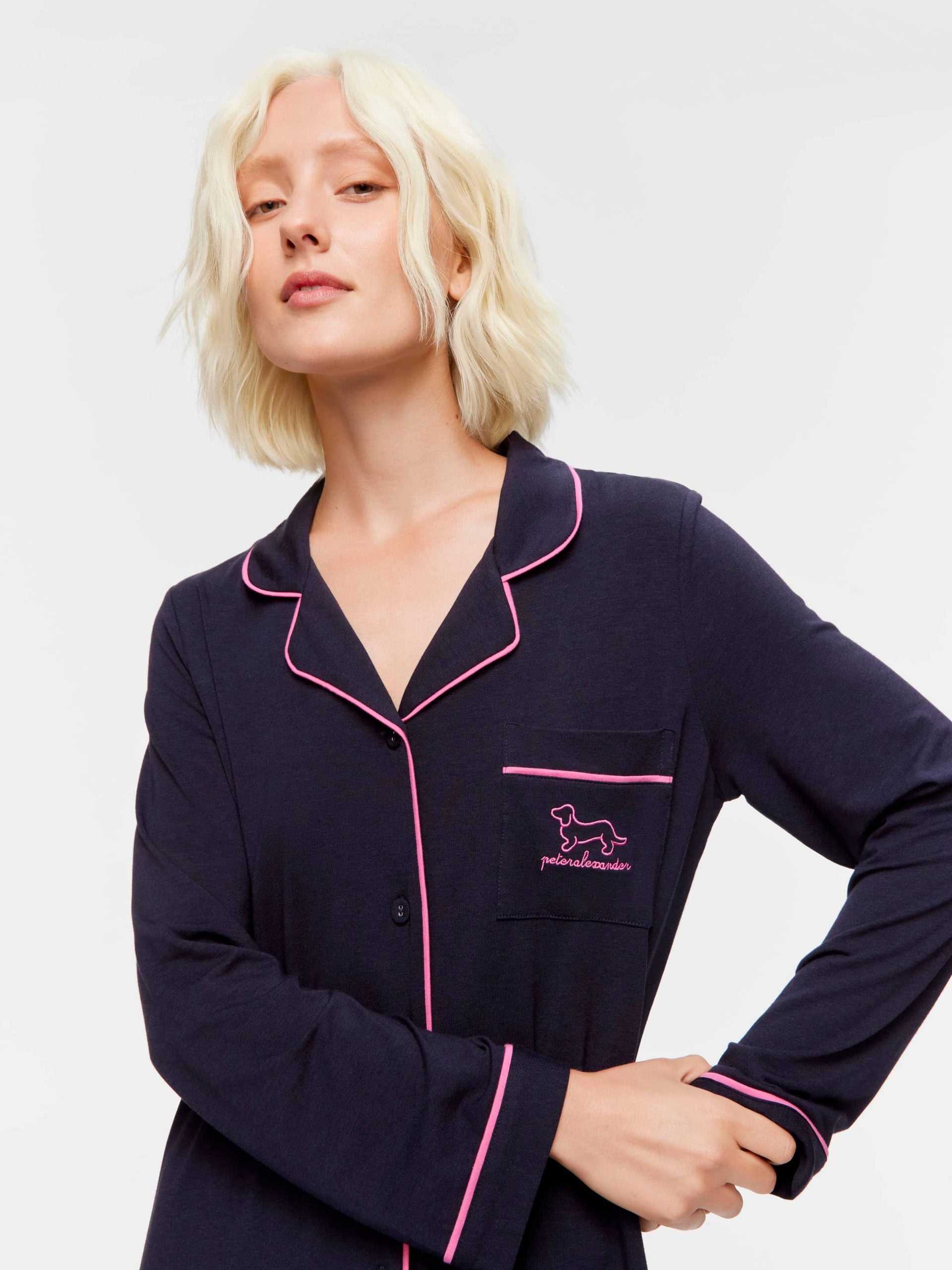 Cosy Classic Bamboo Knit Nightshirt ink