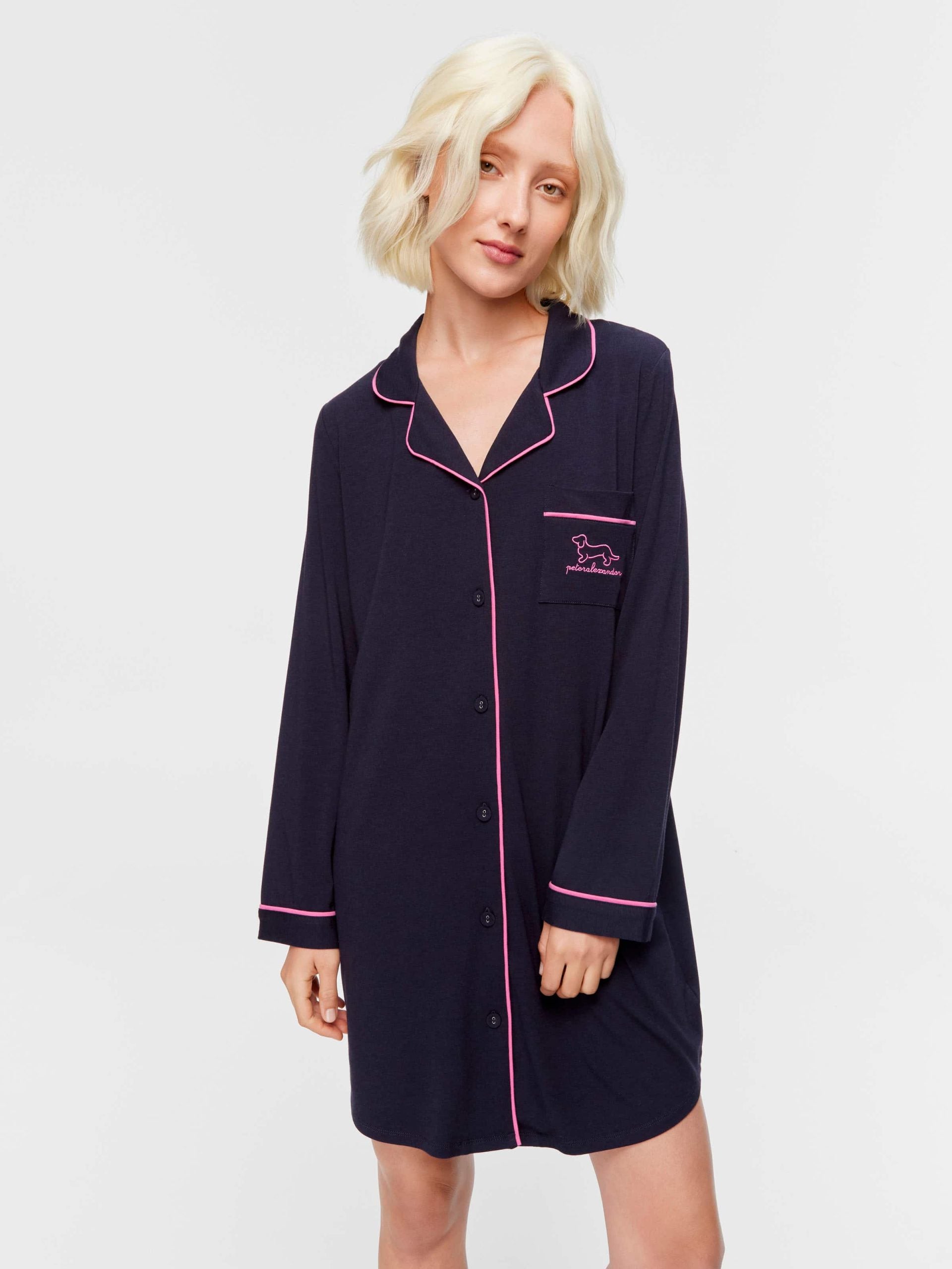 Cosy Classic Bamboo Knit Nightshirt ink