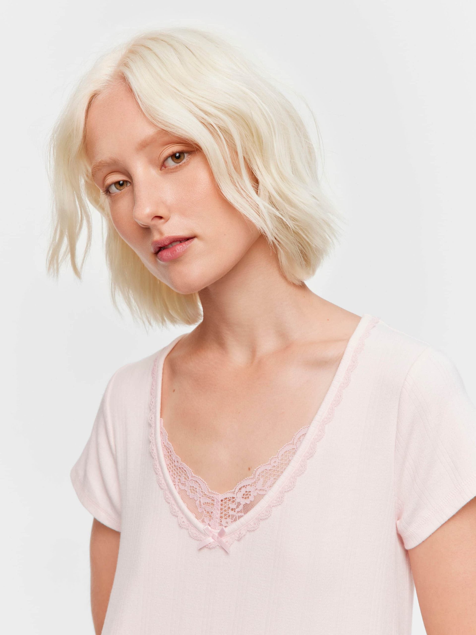 Pretty Pointelle Nightie pink