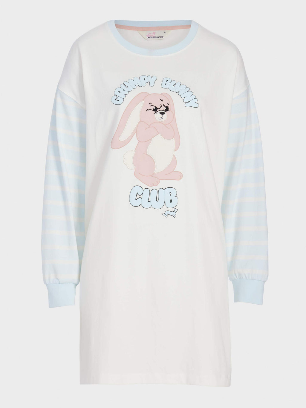 Grumpy Bunny Long Sleeve Sleep Tee cream