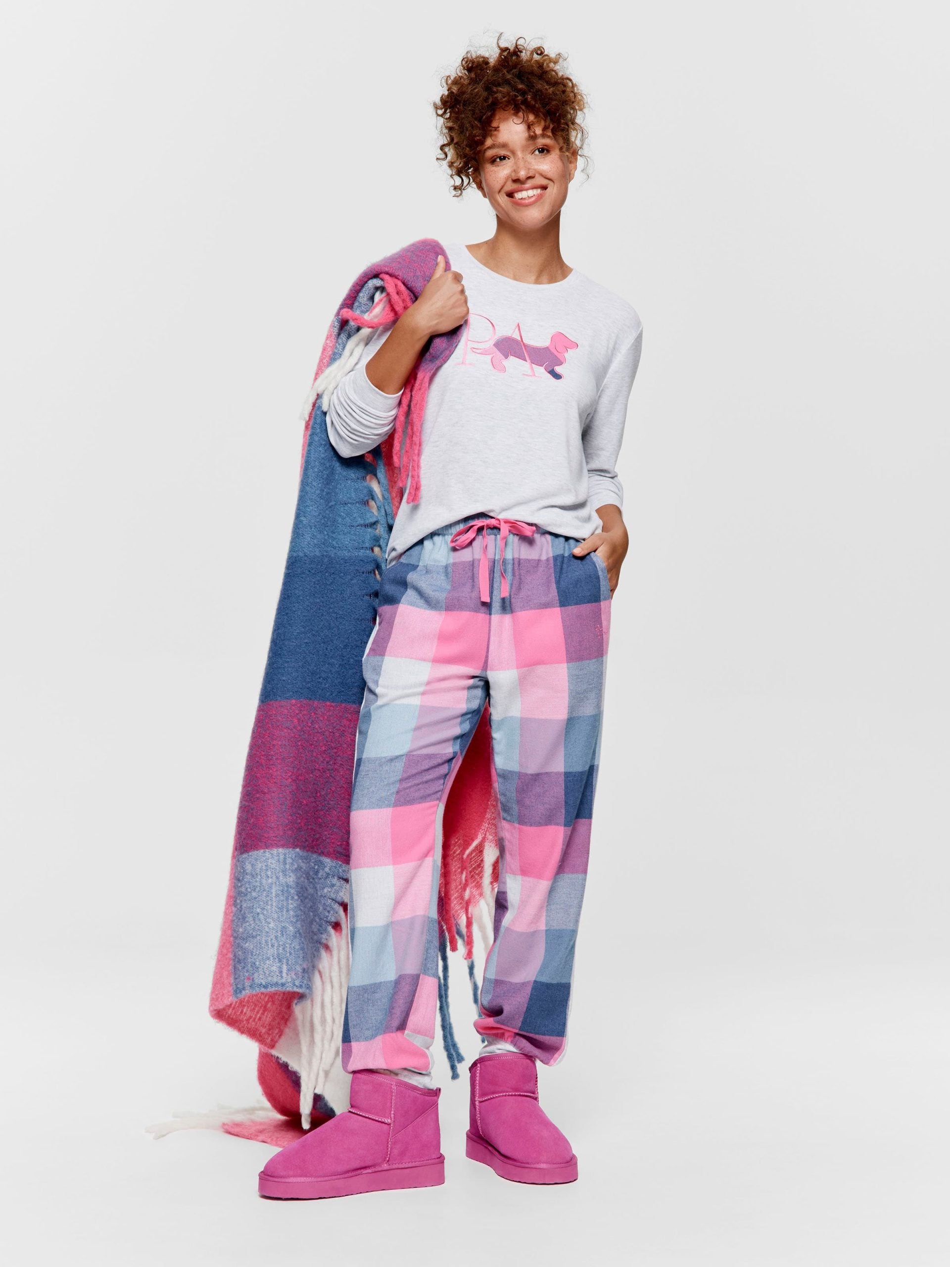 Buffalo Check Flannelette Cuff Pj Pant multi