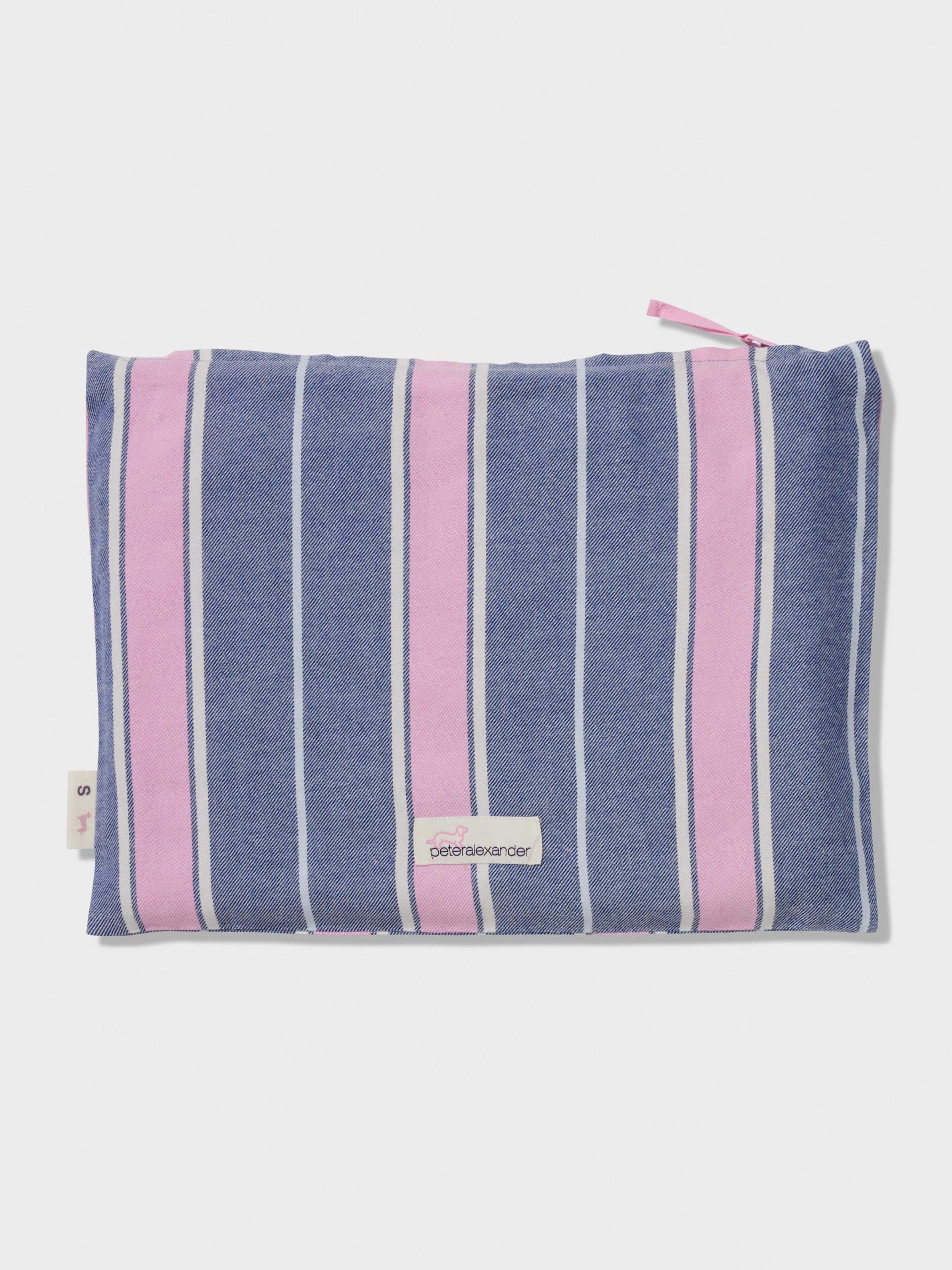 Navy & Pink Stripe Classic Flannelette Pj Set multi