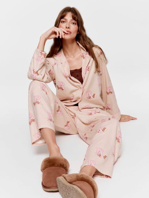 Penny Monogram Bamboo Flannelette Classic Pj Set multi