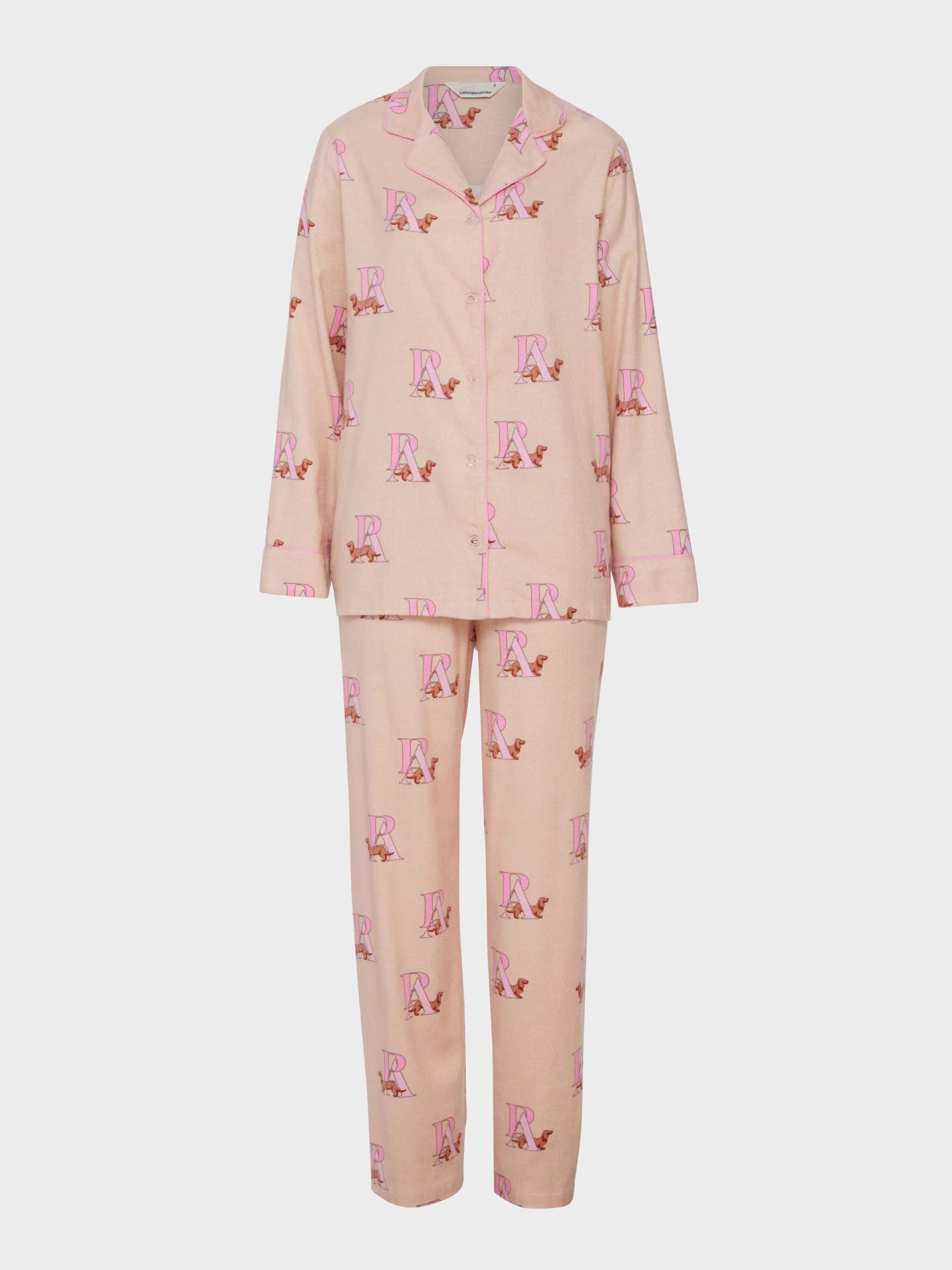 Penny Monogram Bamboo Flannelette Classic Pj Set multi