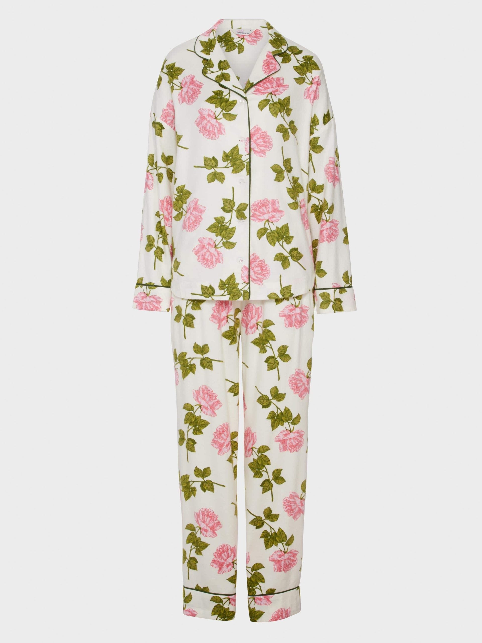 Pretty Rose Bamboo Flannelette Classic Pj Set multi