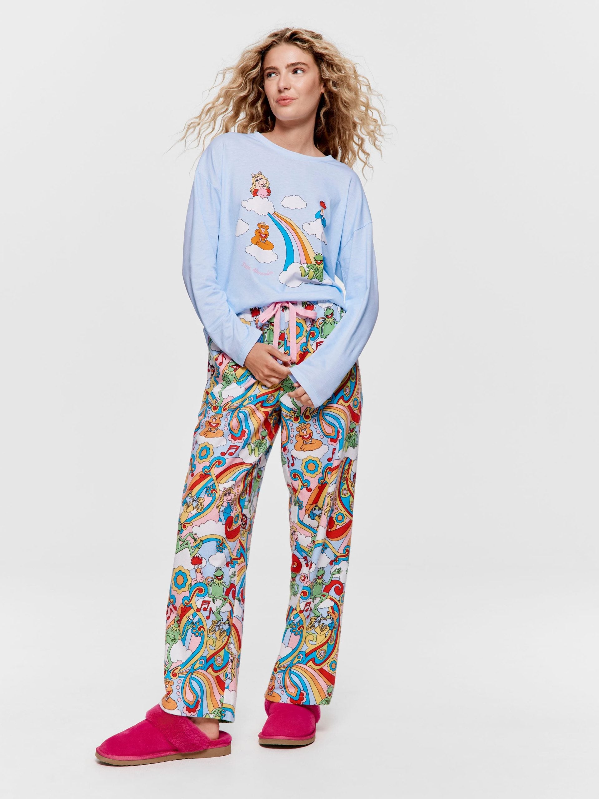 The Muppets Rainbow Classic Flannelette Pj Pant multi