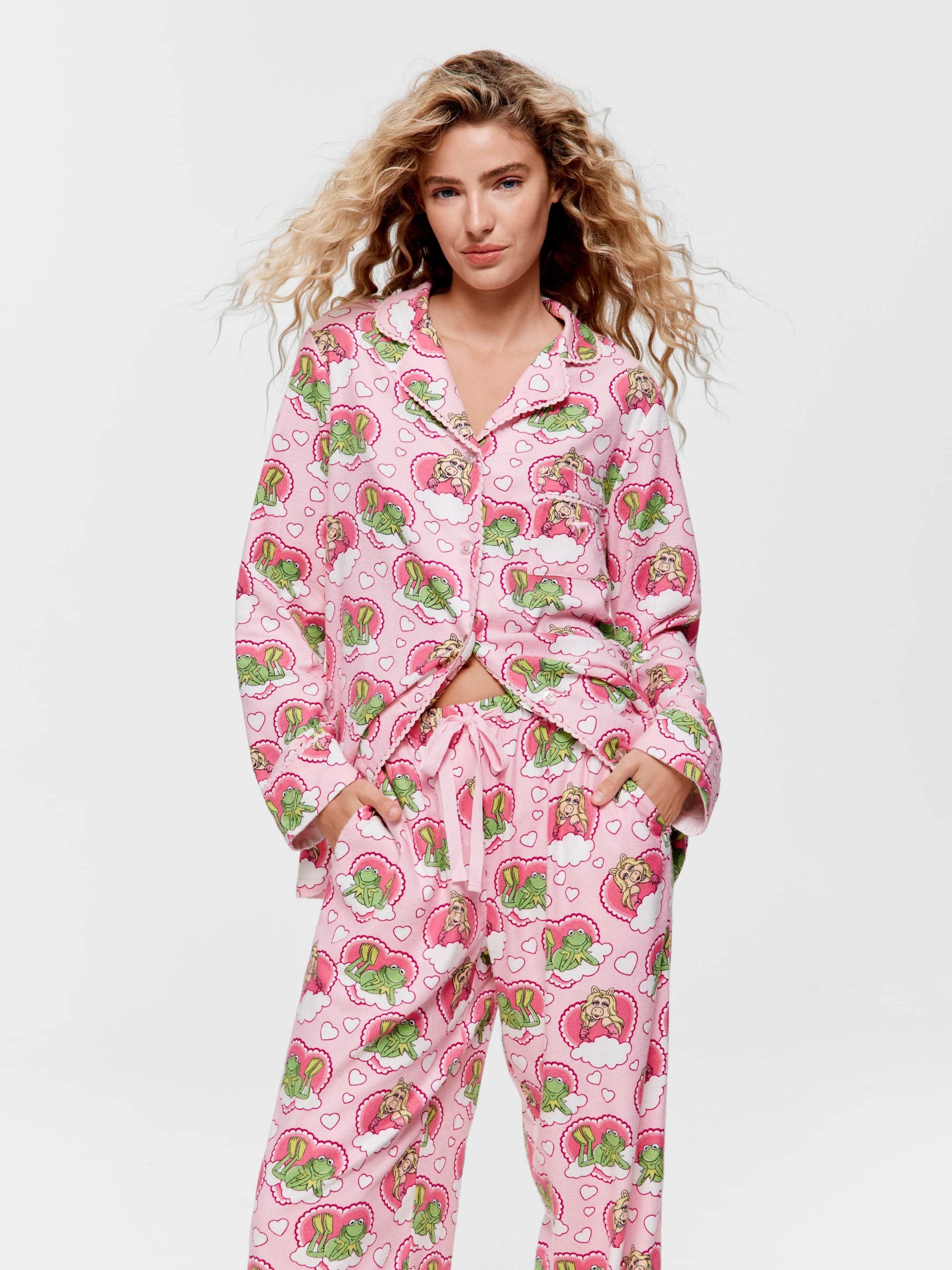 Miss Piggy & Kermit Bamboo Flannelette Pj Set multi