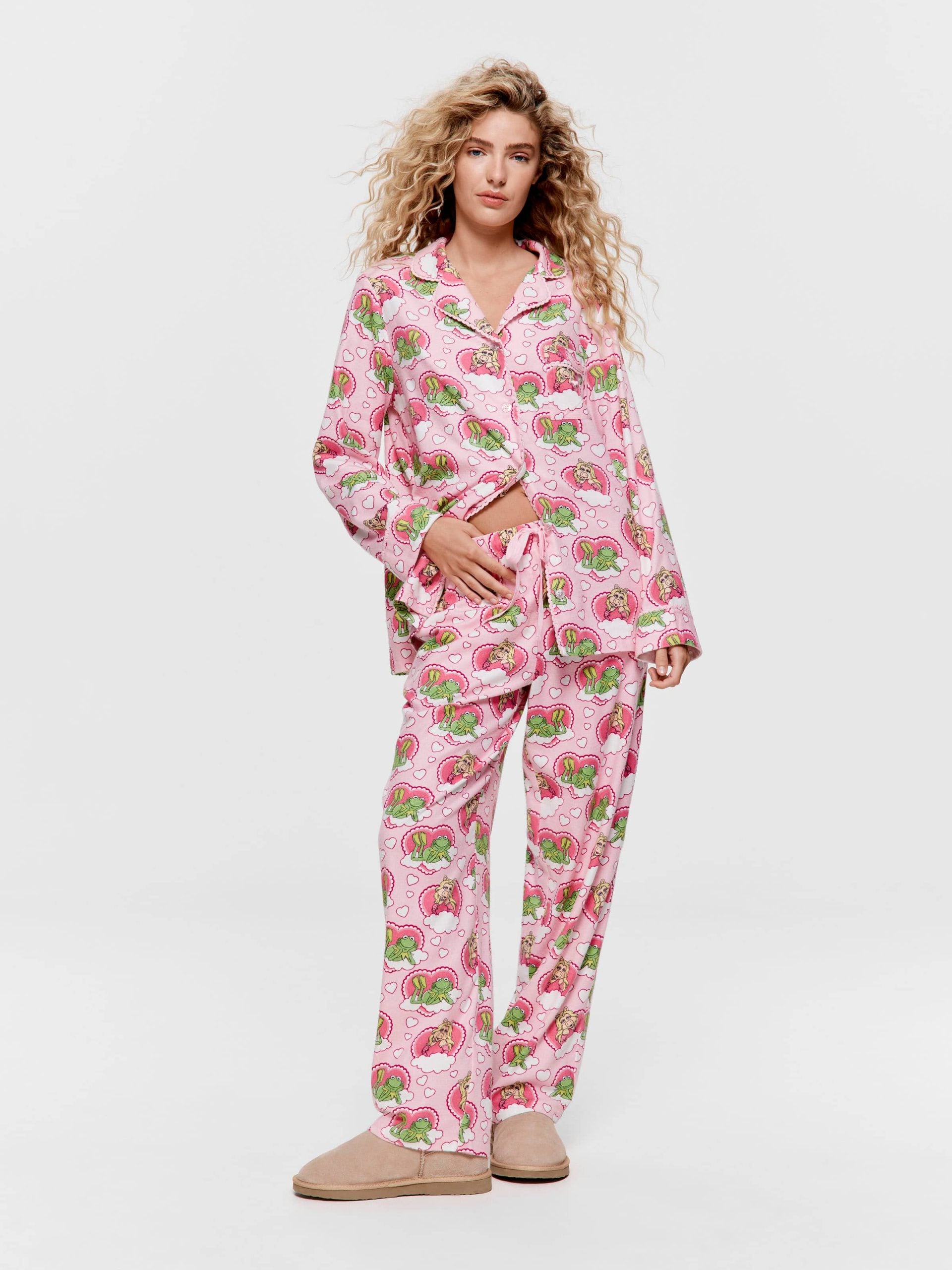 Miss Piggy & Kermit Bamboo Flannelette Pj Set multi