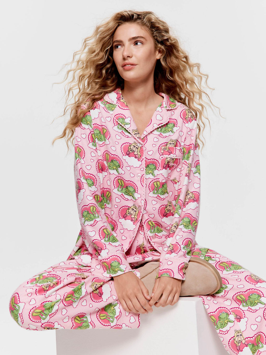 Miss Piggy & Kermit Bamboo Flannelette Pj Set multi