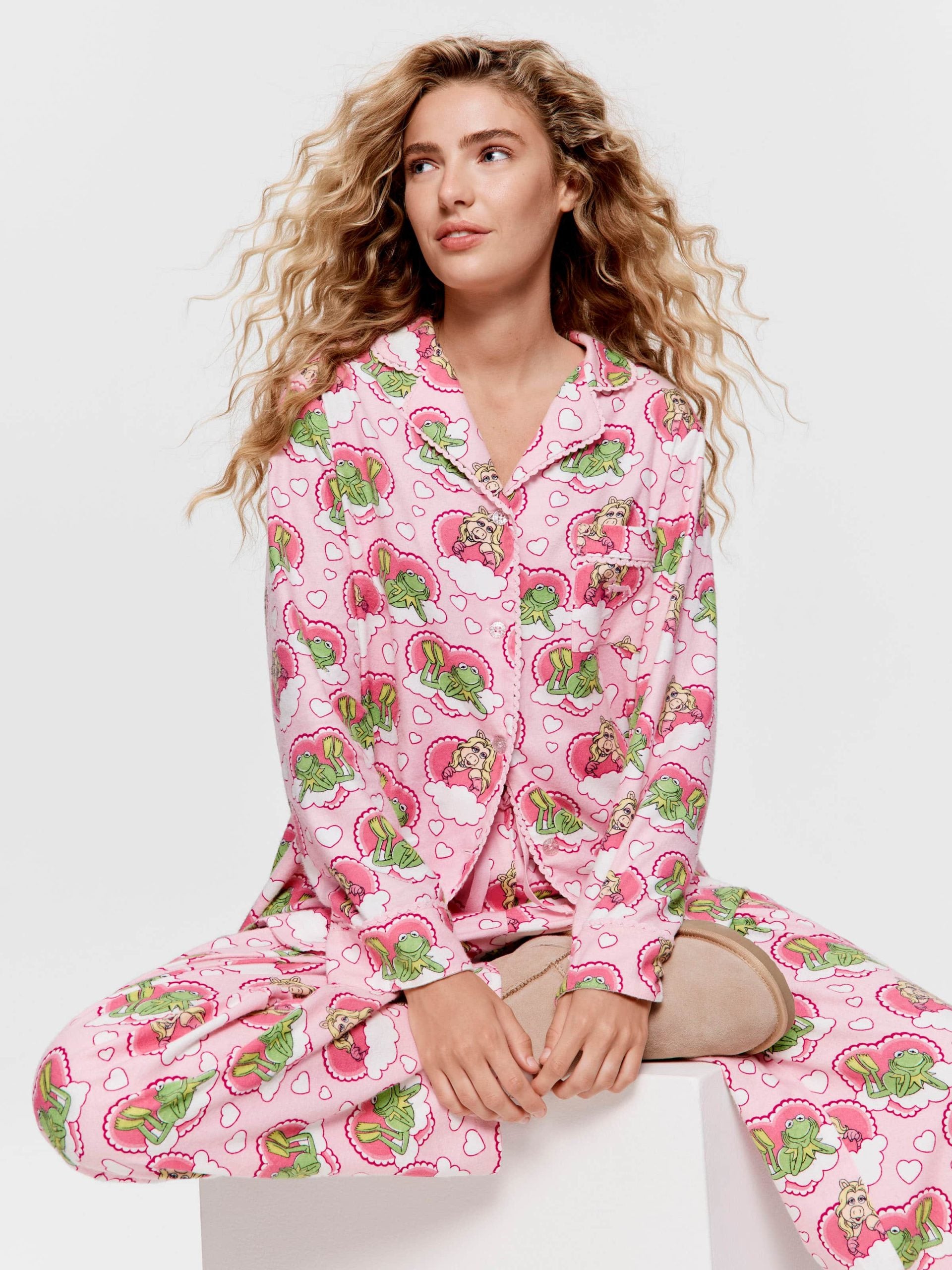 Miss Piggy & Kermit Bamboo Flannelette Pj Set multi