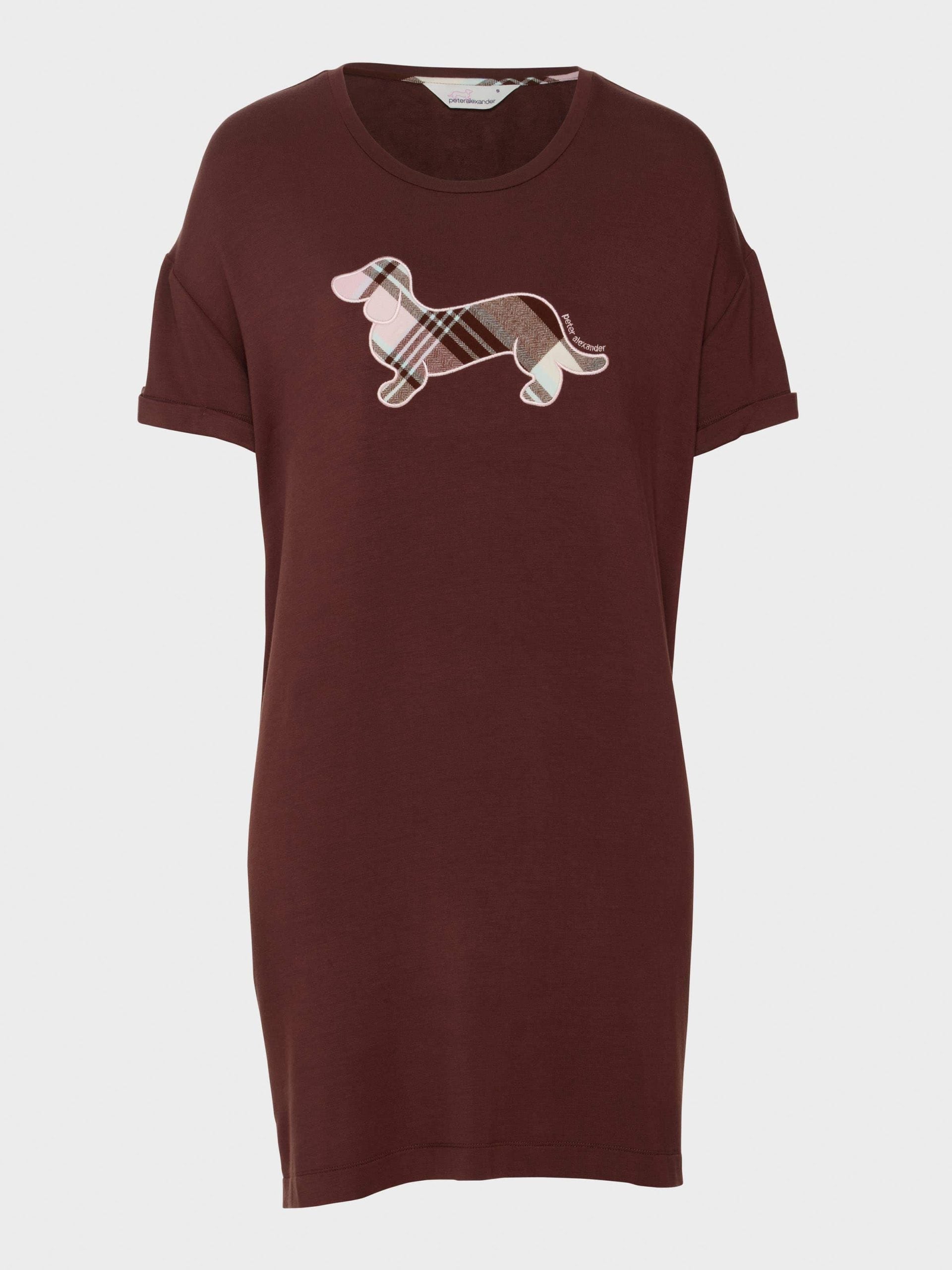 Chocolate Applique Penny Sleep Tee chocolate